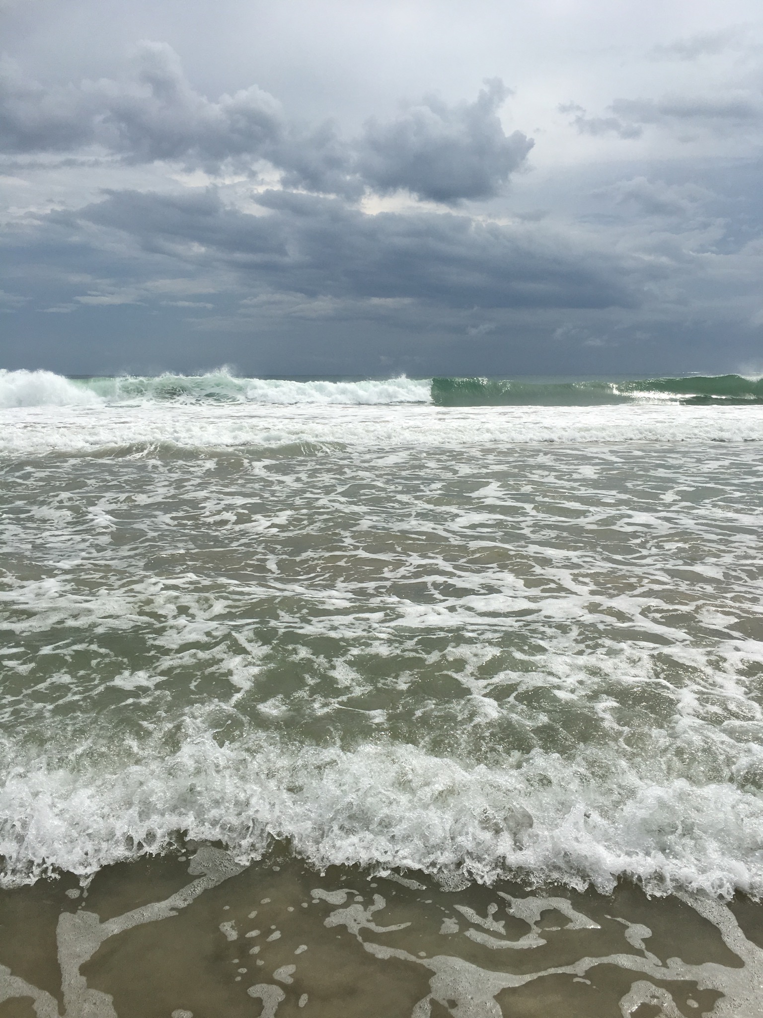 Bocas beach before the storm.