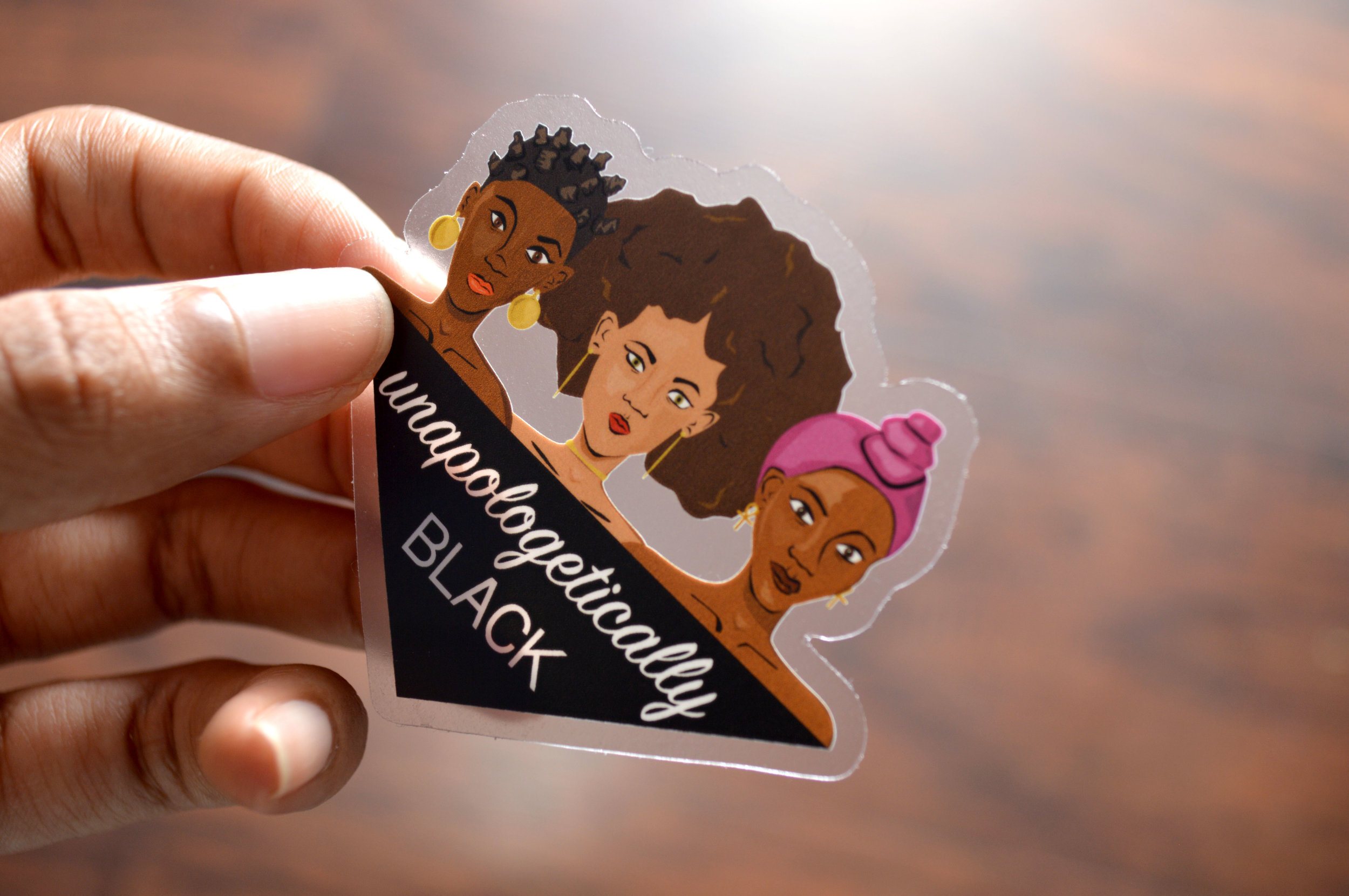 Unapologetically Black Clear Sticker.jpg