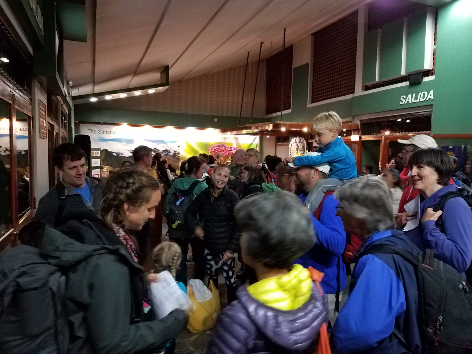 Preparing to leave Machu Picchu by train
