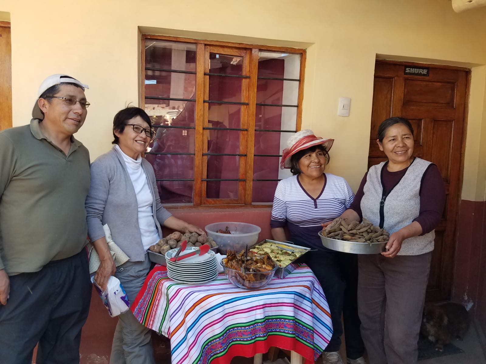 Lunch and Roberto and Valeria's home