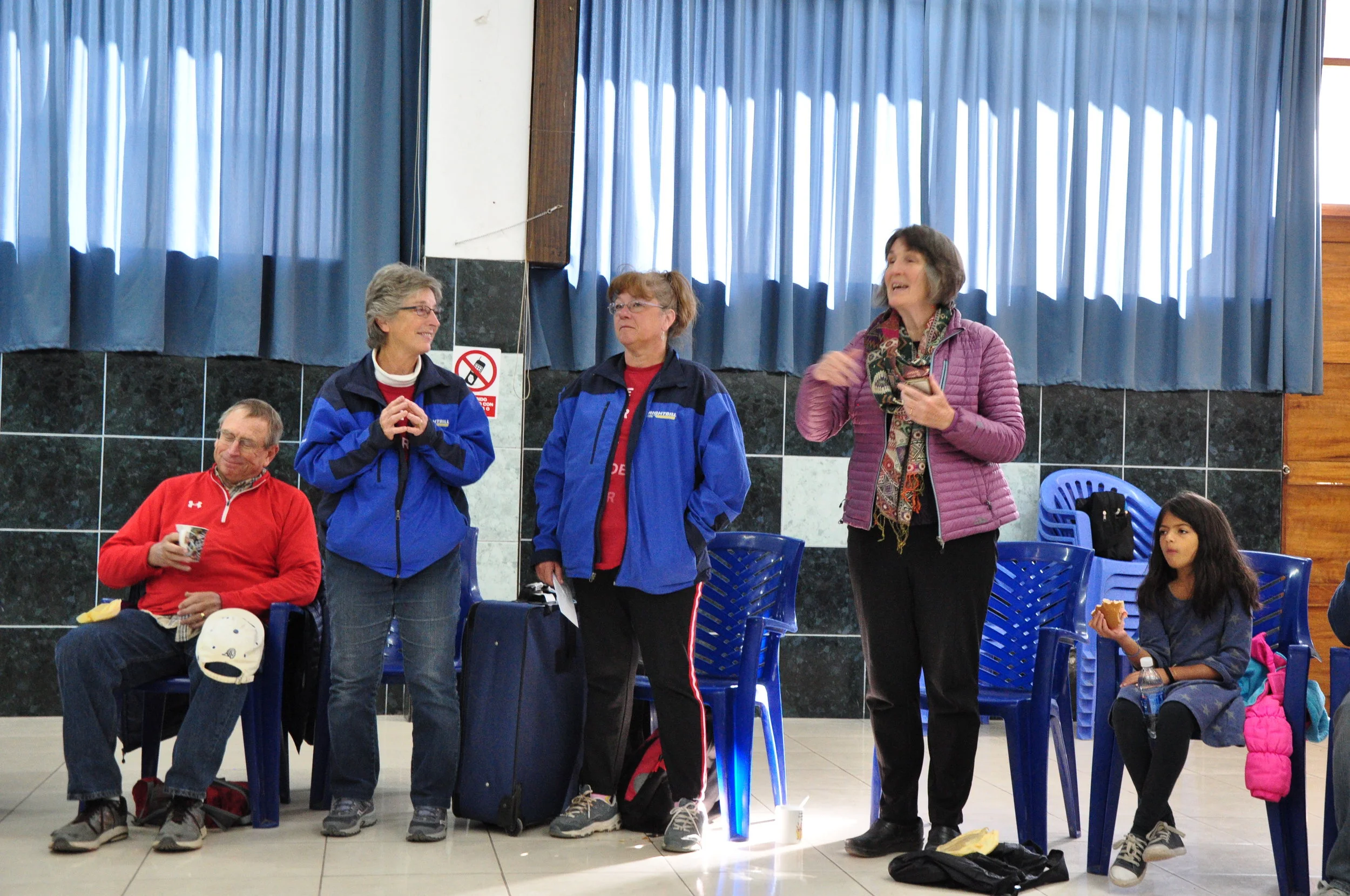  Presenting gifts to Promesa school 