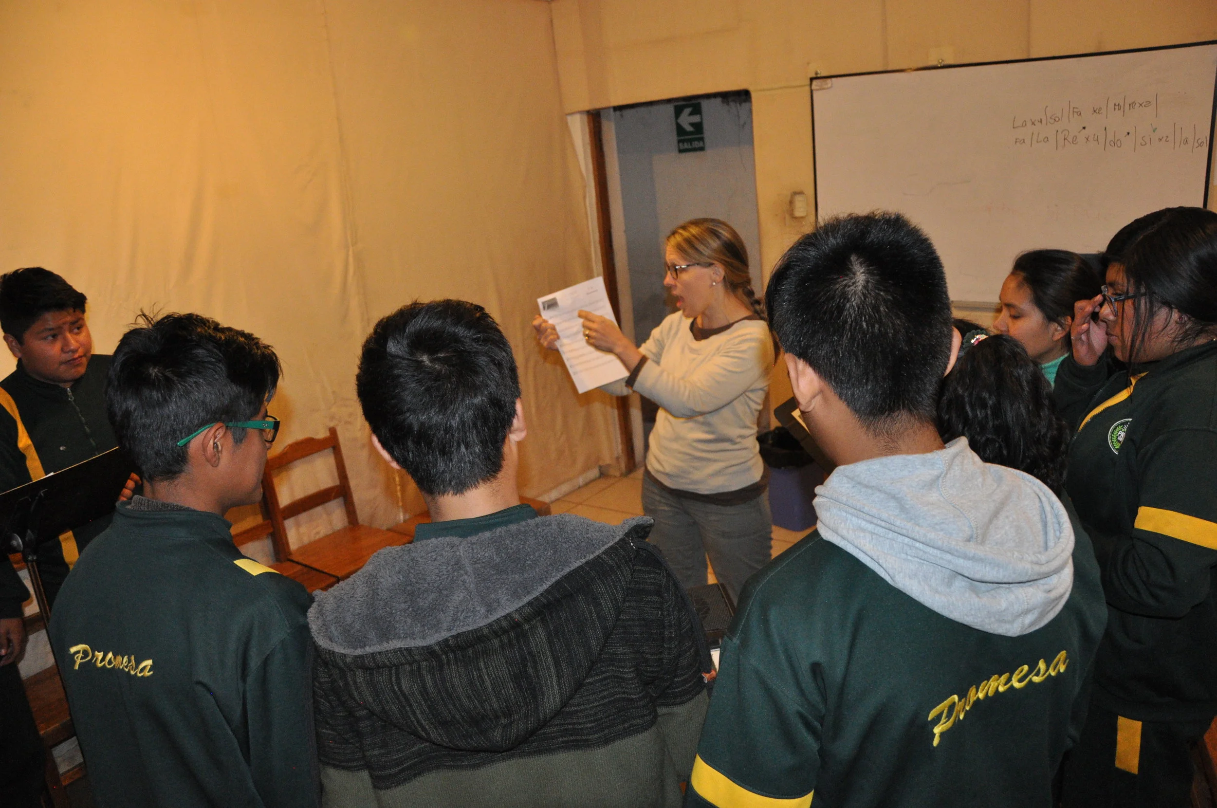  Rosemary helping in music class 