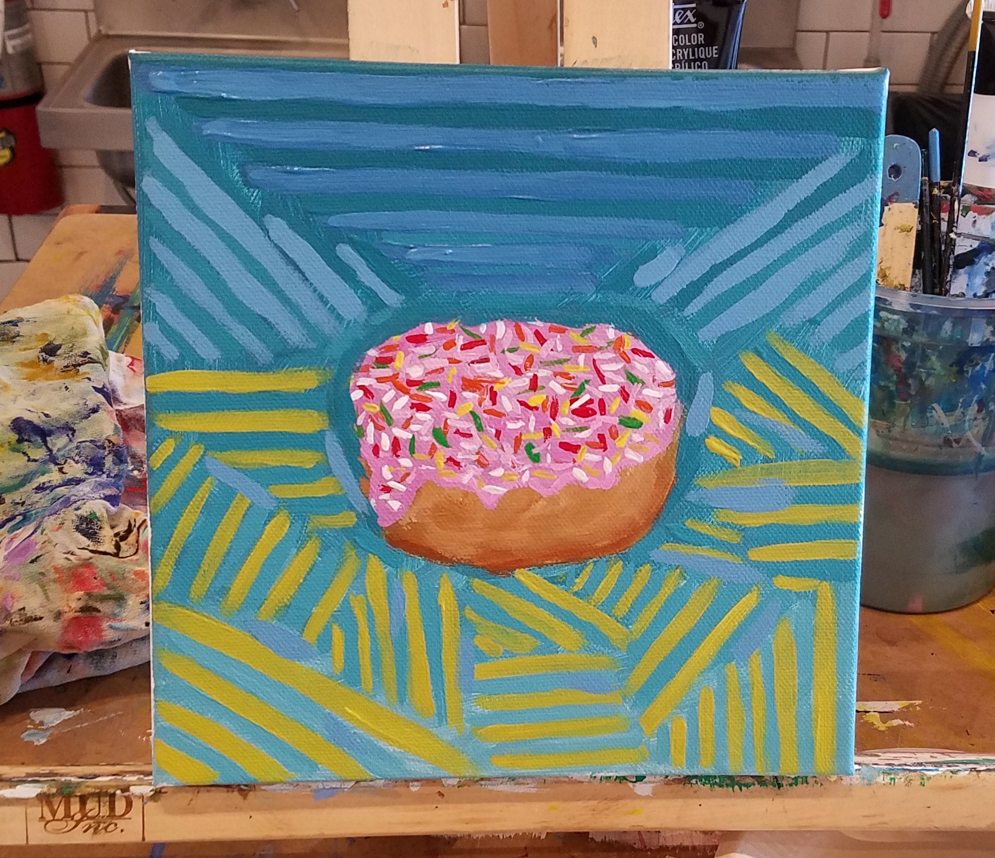 Feb 9th 2018 8 x 8 acrylic on canvas