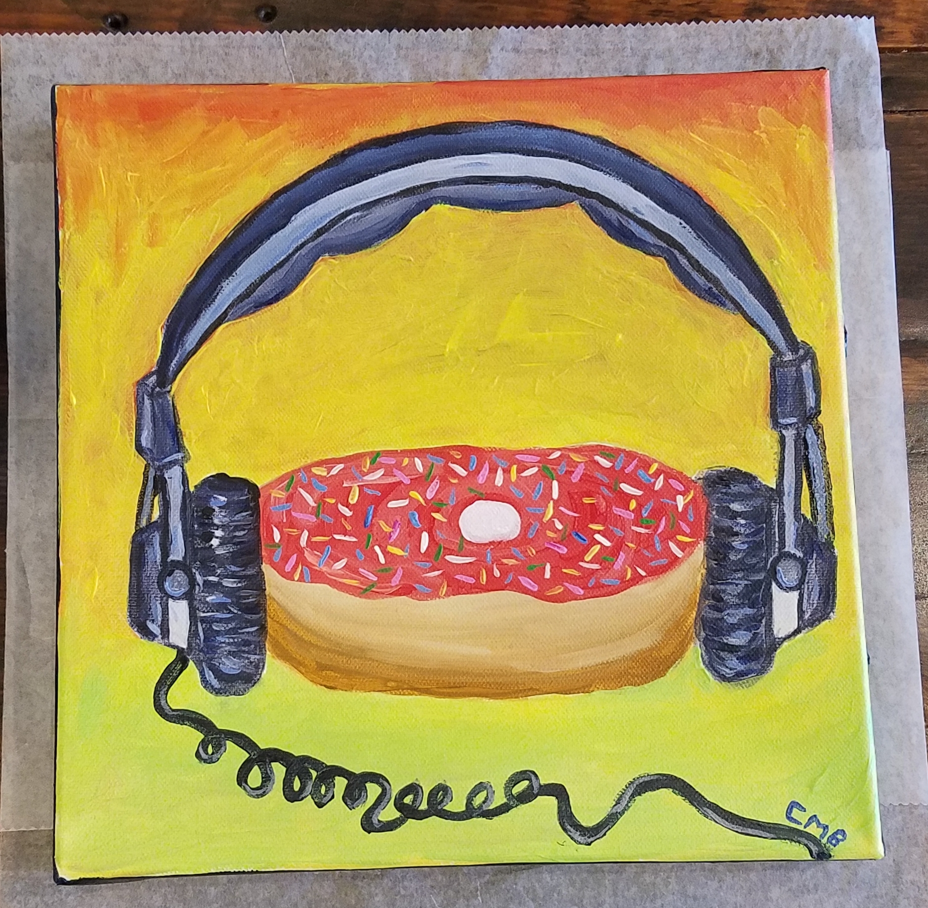 March 30th 2018 8 x 8 Acrylic on Canvas