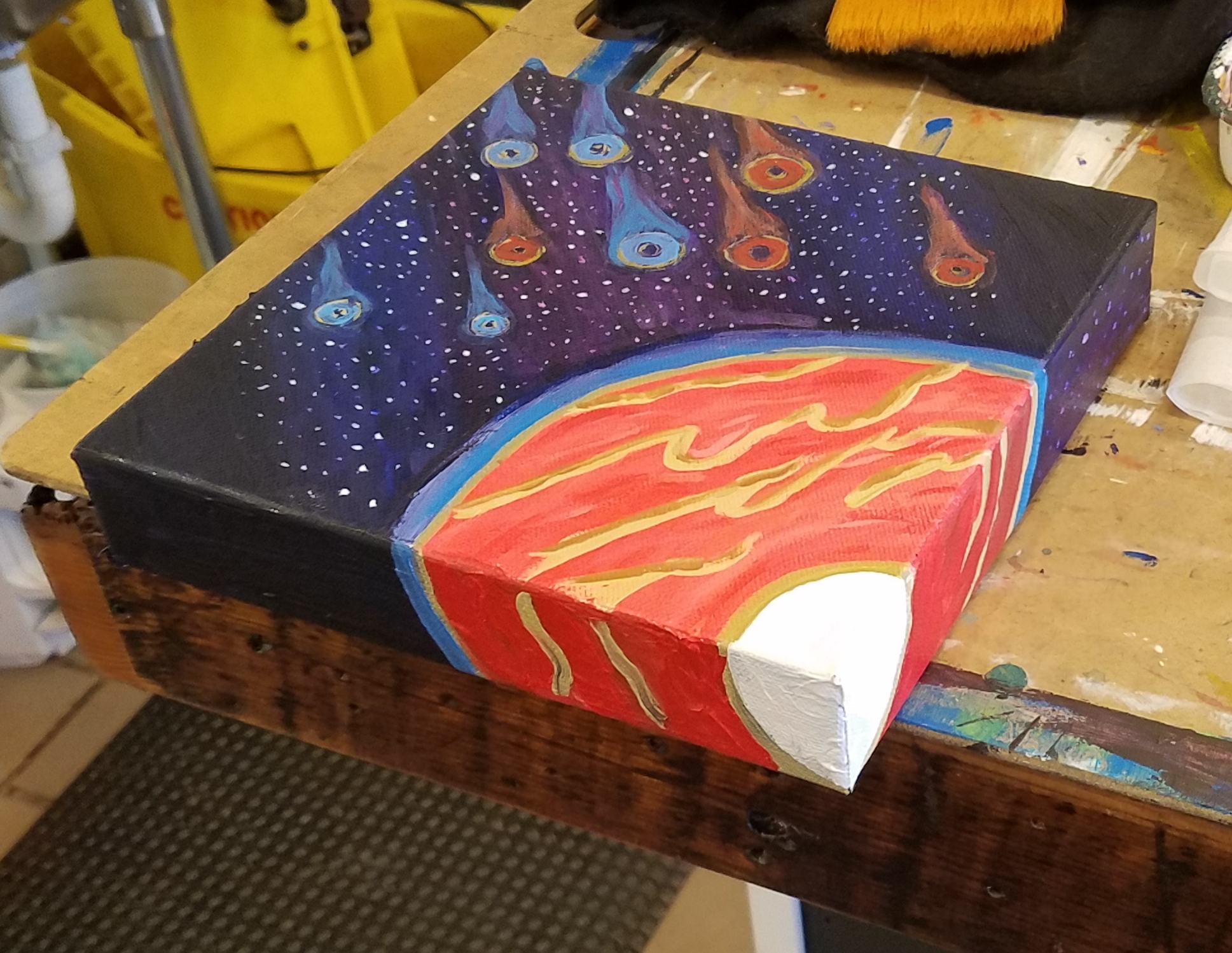 April 12th 2018 8 x 8 Acrylic on Canvas