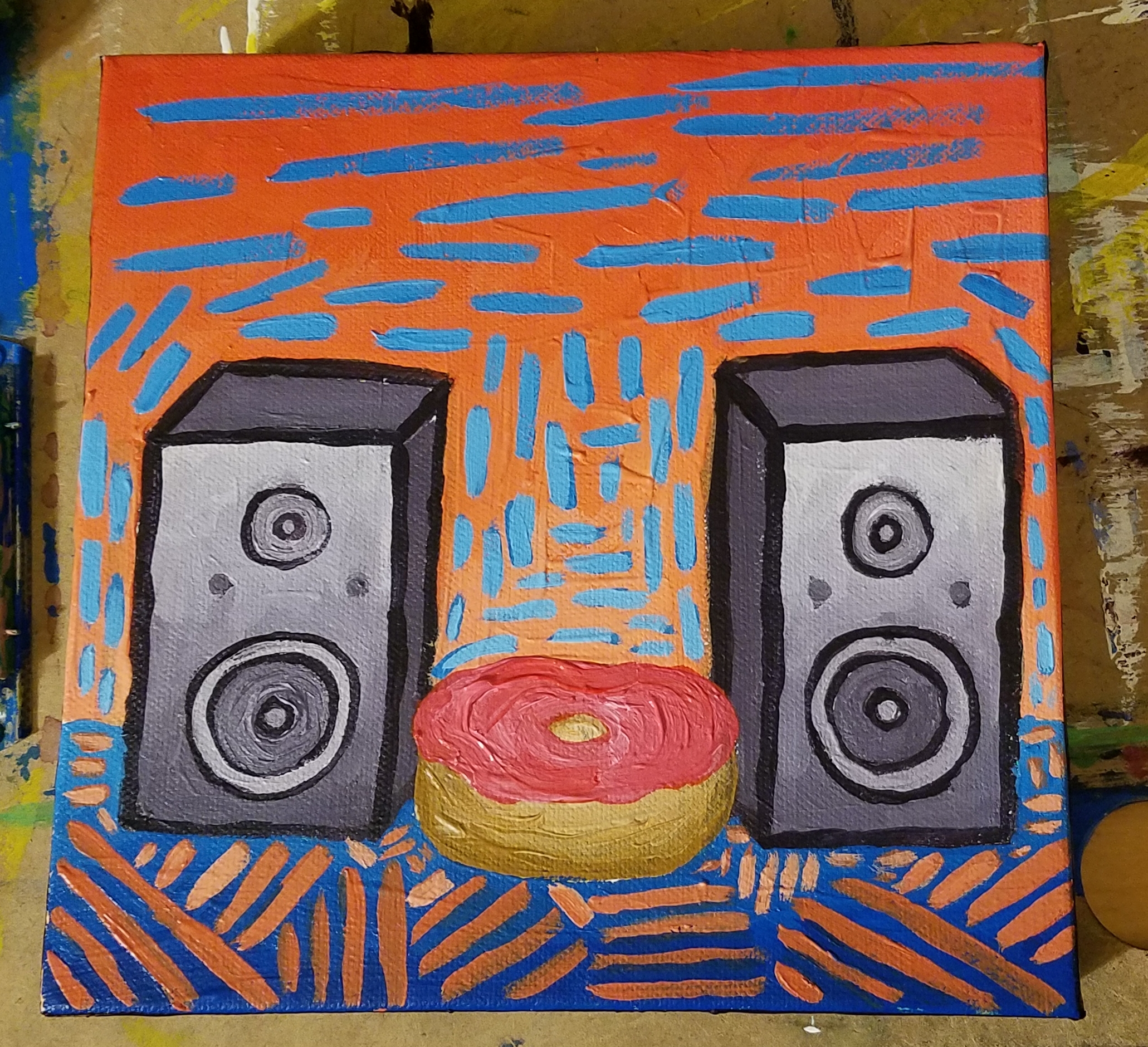April 19th 2018 8 x 8 Acrylic on Canvas