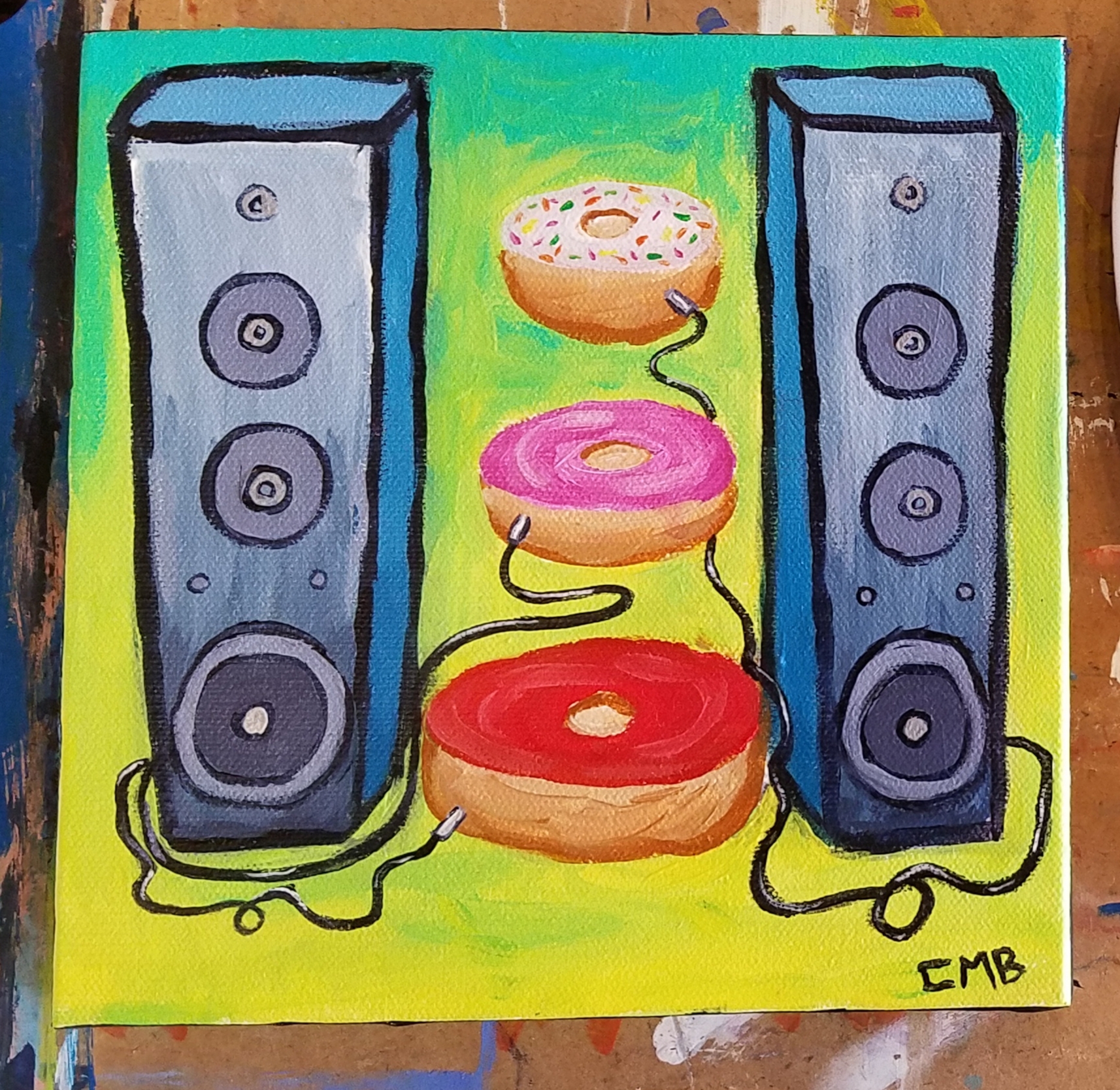 April 20th 2018 8 x 8 Acrylic on Canvas