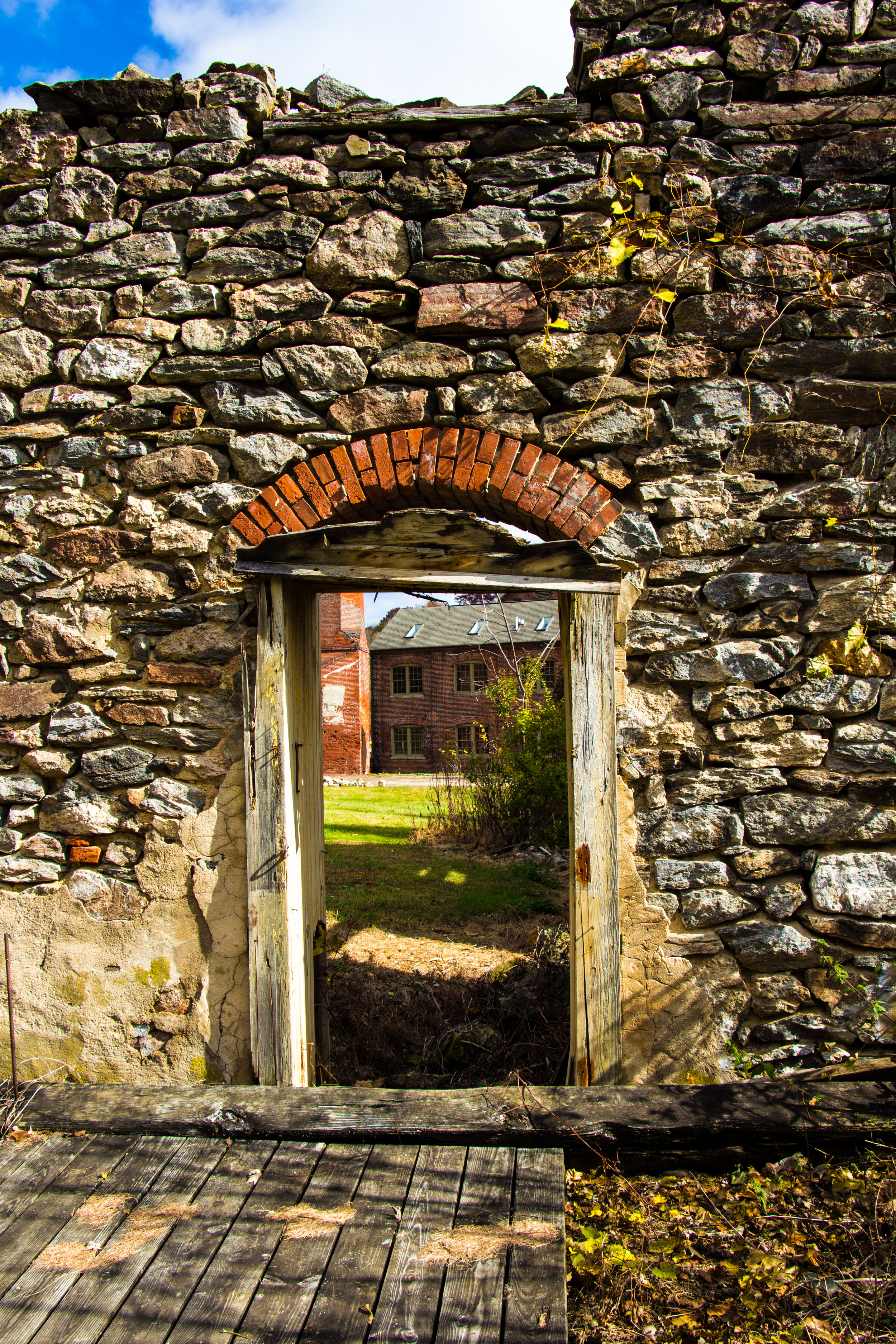 Door with Old Building