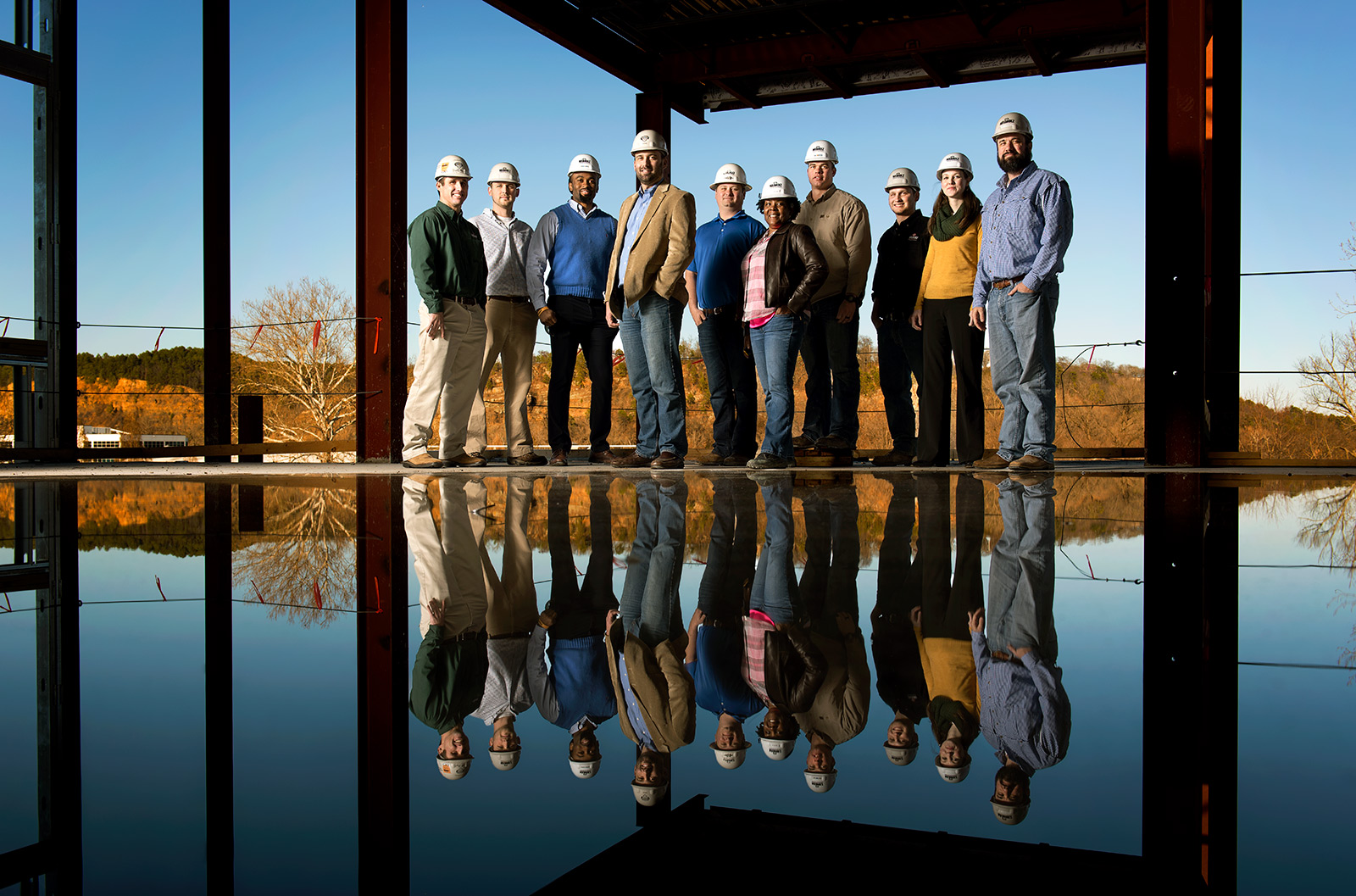 Adam Tullos and other UALR alumni work for Nabholz Construction.