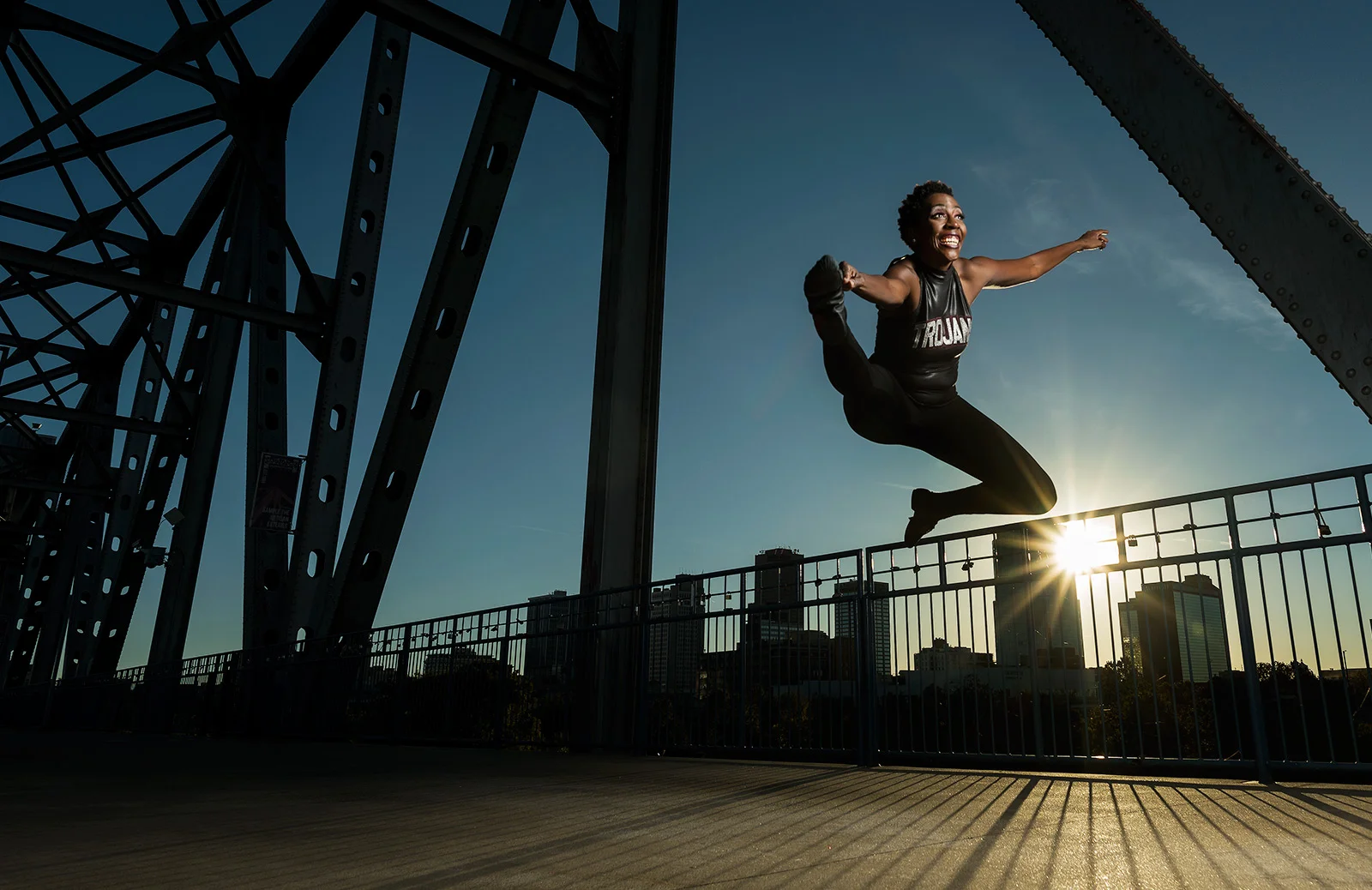 Brandy Taylor, 38, is dance major who is deaf. She tried out three times for the Trojan Dance Team and on the third attempt, she made it!