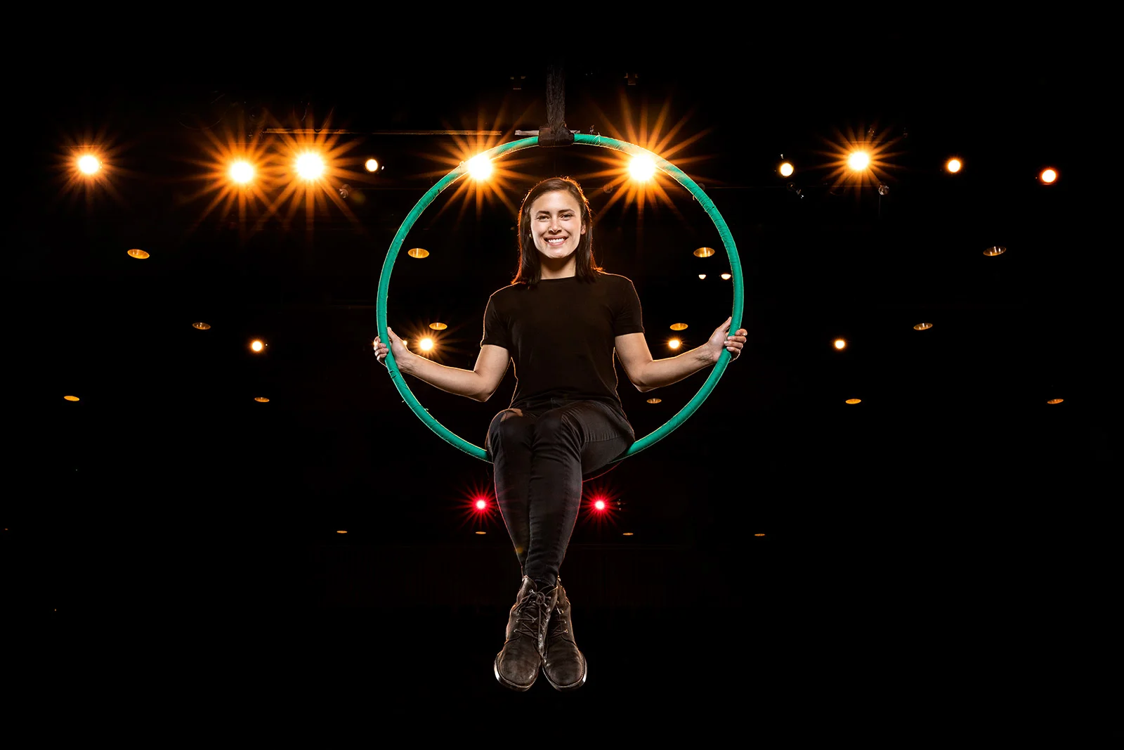 Emily Black is a design engineer for a local rigging company and was in the first graduating class of the Entertainment Engineering program. Editorial, higher-ed, environmental portraits and commercial photography by Las Vegas photographer Lonnie Timmons III.