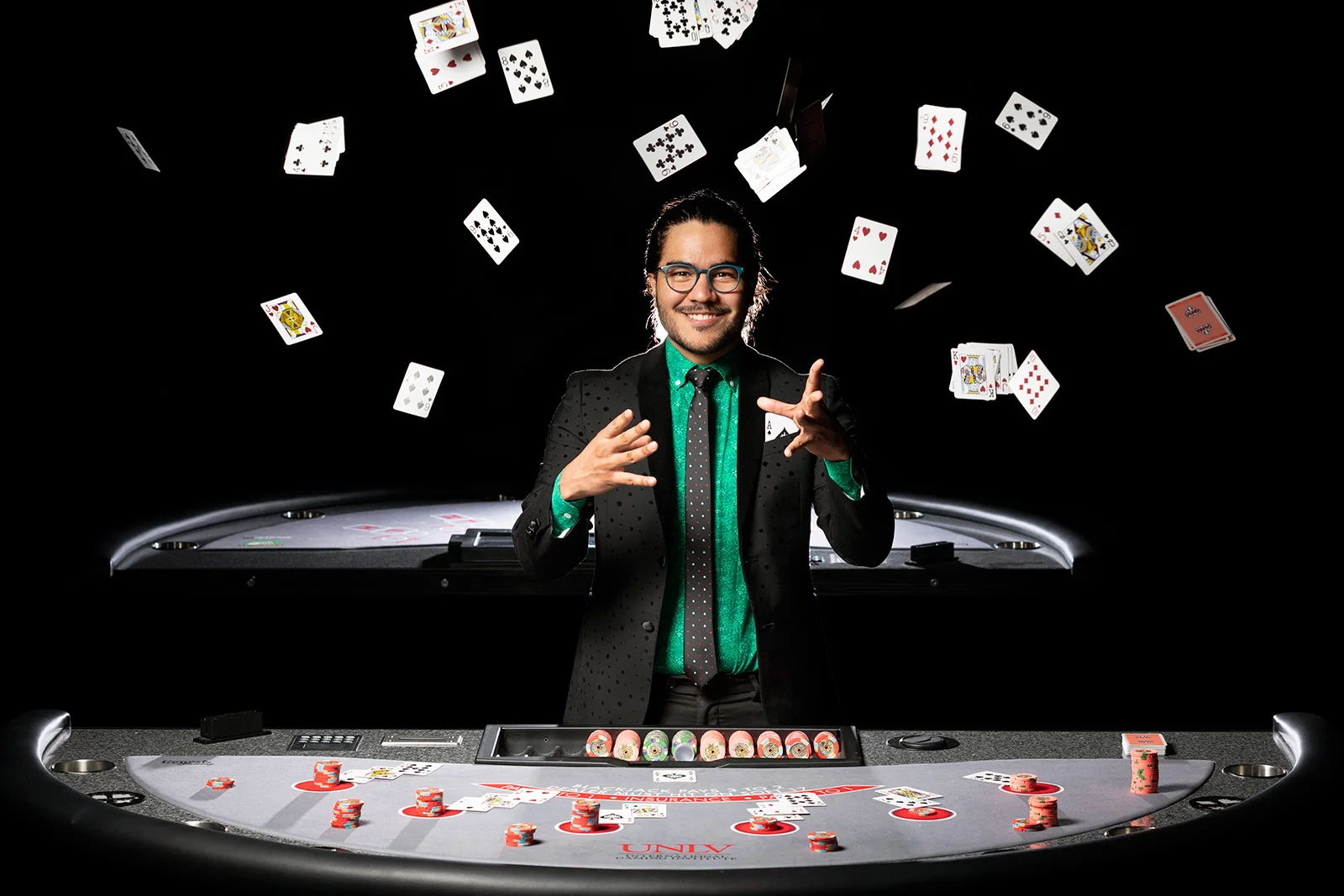 Aron Kock is an alumnus who majored in Gaming Management. He created and sold a new twist on a blackjack game. 