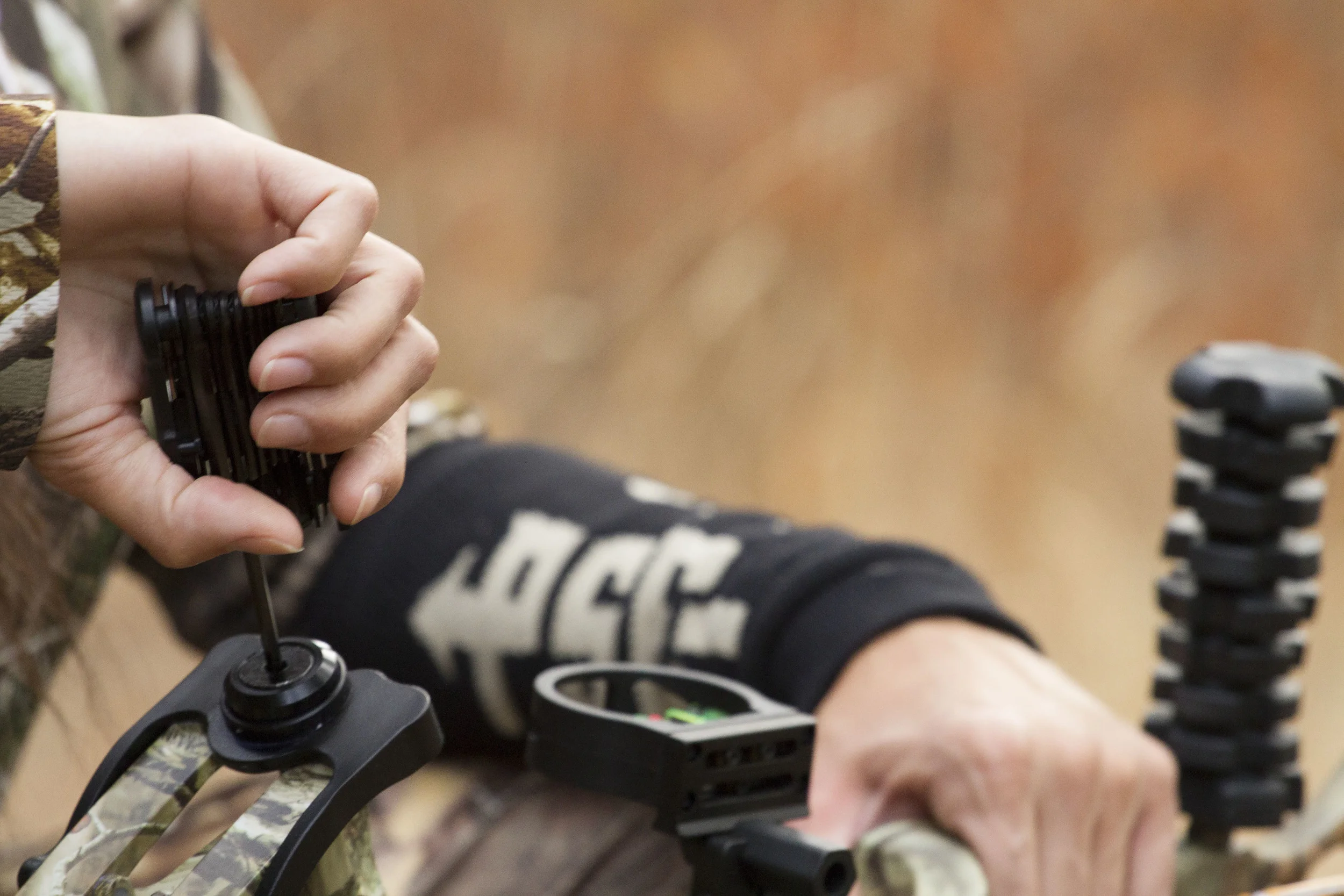 BUCK KNIVES' NEW BOW TOOL AND BOW TRX Bow hunters have a long list of items that they must carry with them each time they head afield, from releases and knives to extra clothing, tags and licenses and rangefinders. But one item that absolutely no archer should be without is a tool to safely adjust their bow in the field. Any experienced archery hunter will tell you that a bow malfunction means a wasted day unless you have the right repair equipment on hand.