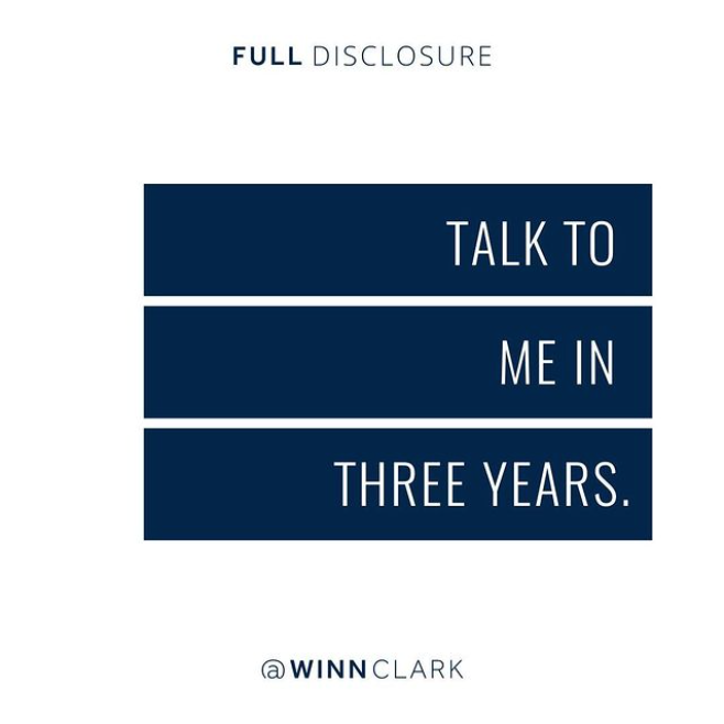 Talk To Me In 3 Years