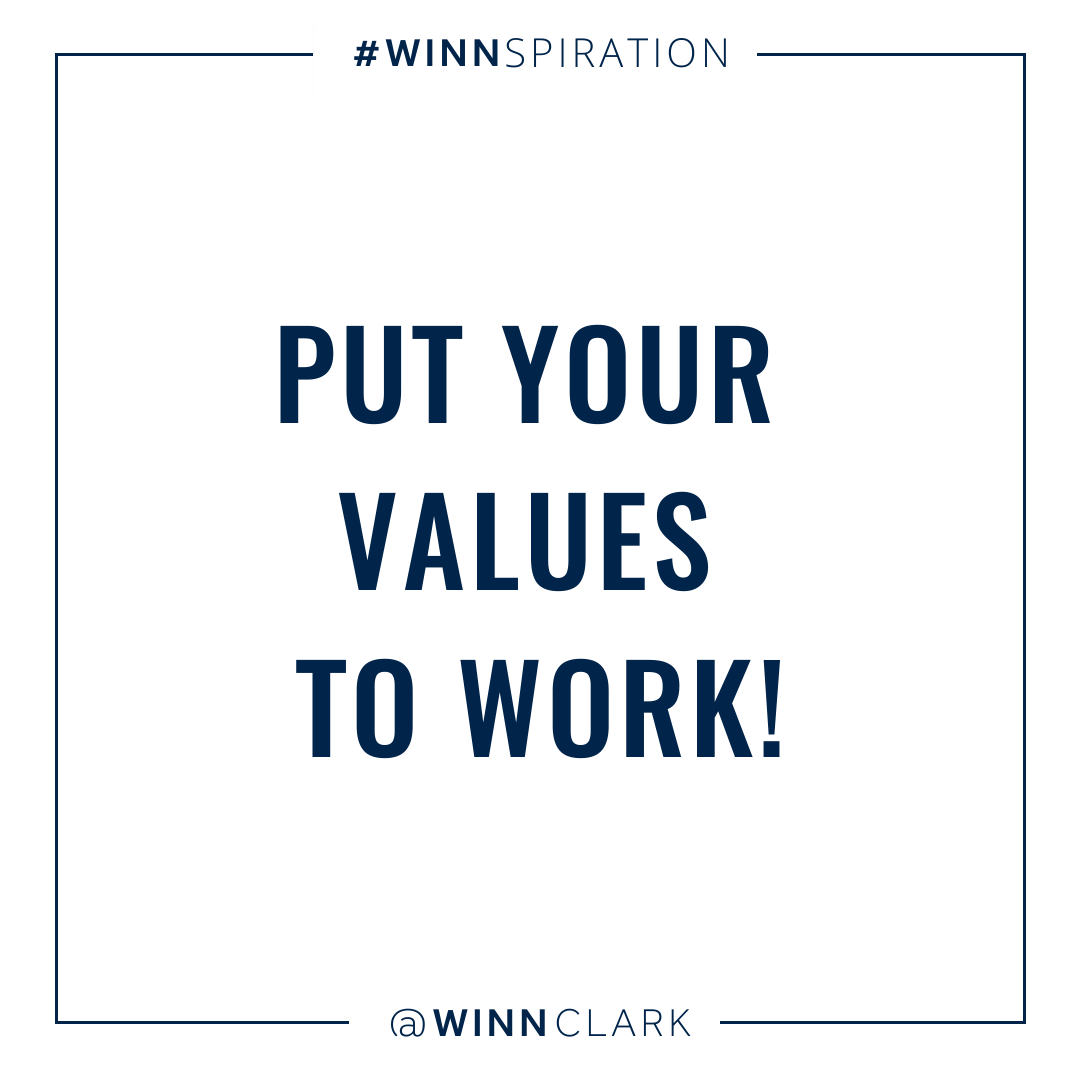 Put Your Values to Work!