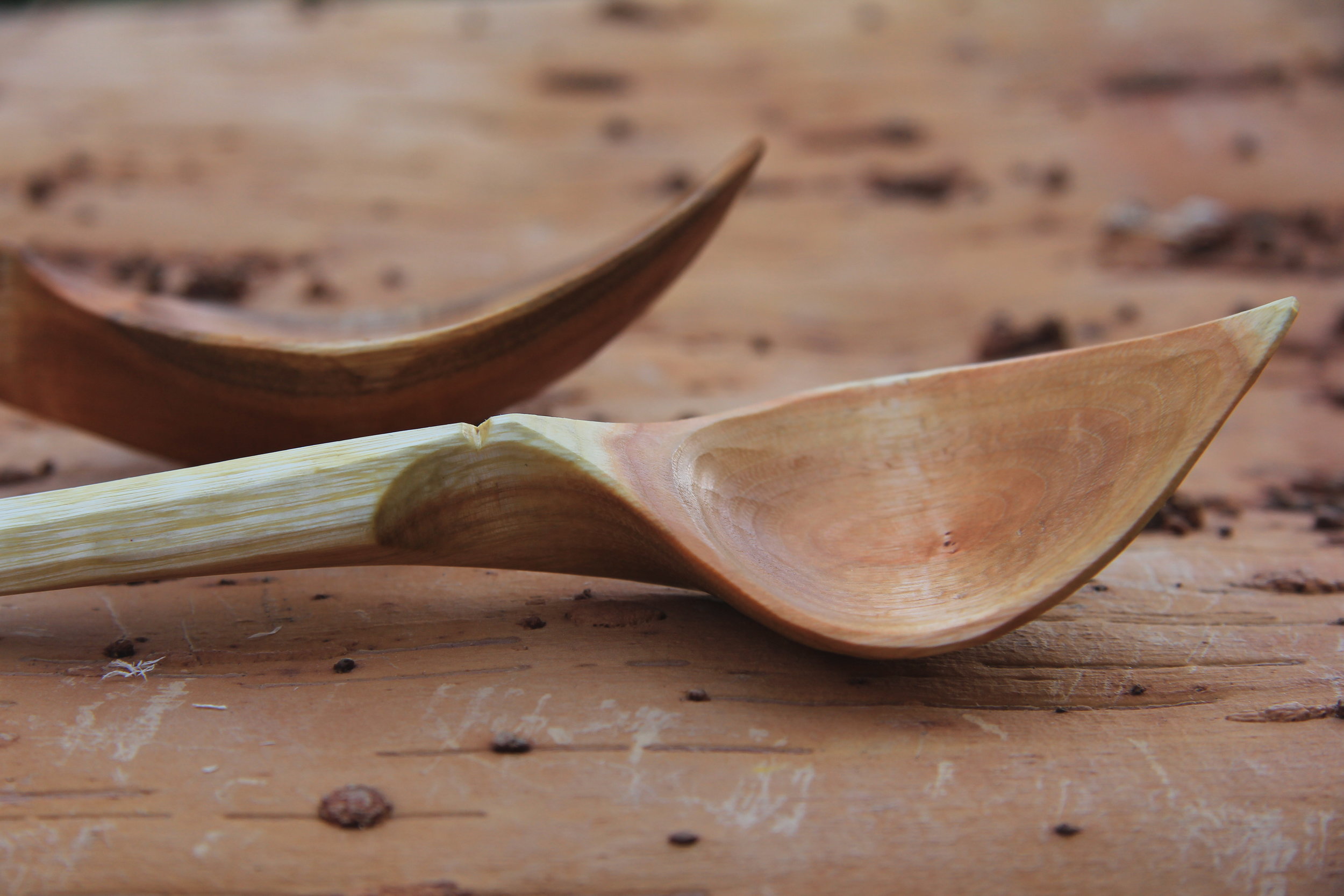 hand carved spoon