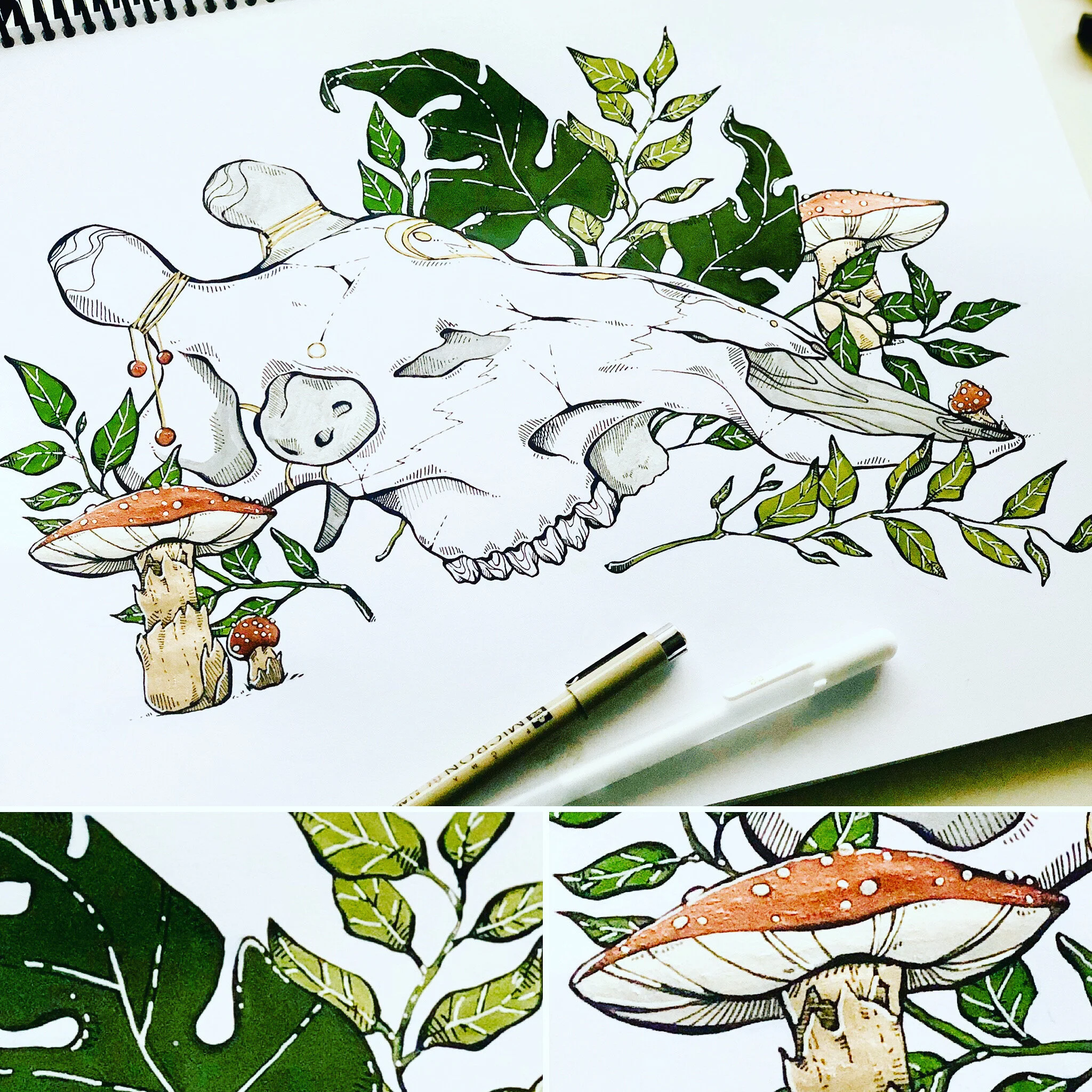 Blood on the Clocktower - Skull and Mushrooms