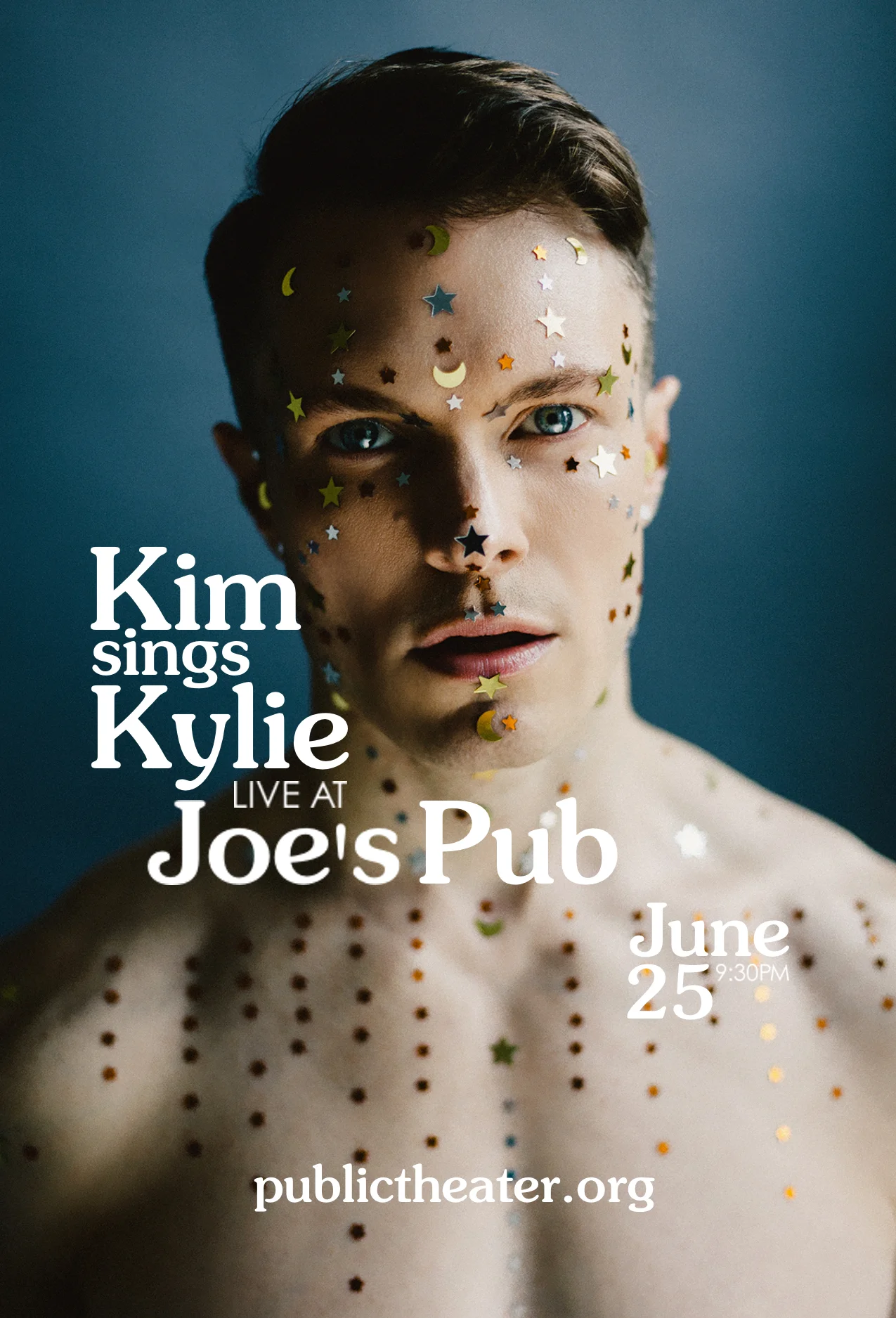 Poster design for Kim Sings Kylie live at Joe's Pub. Image by Travis Chantar.