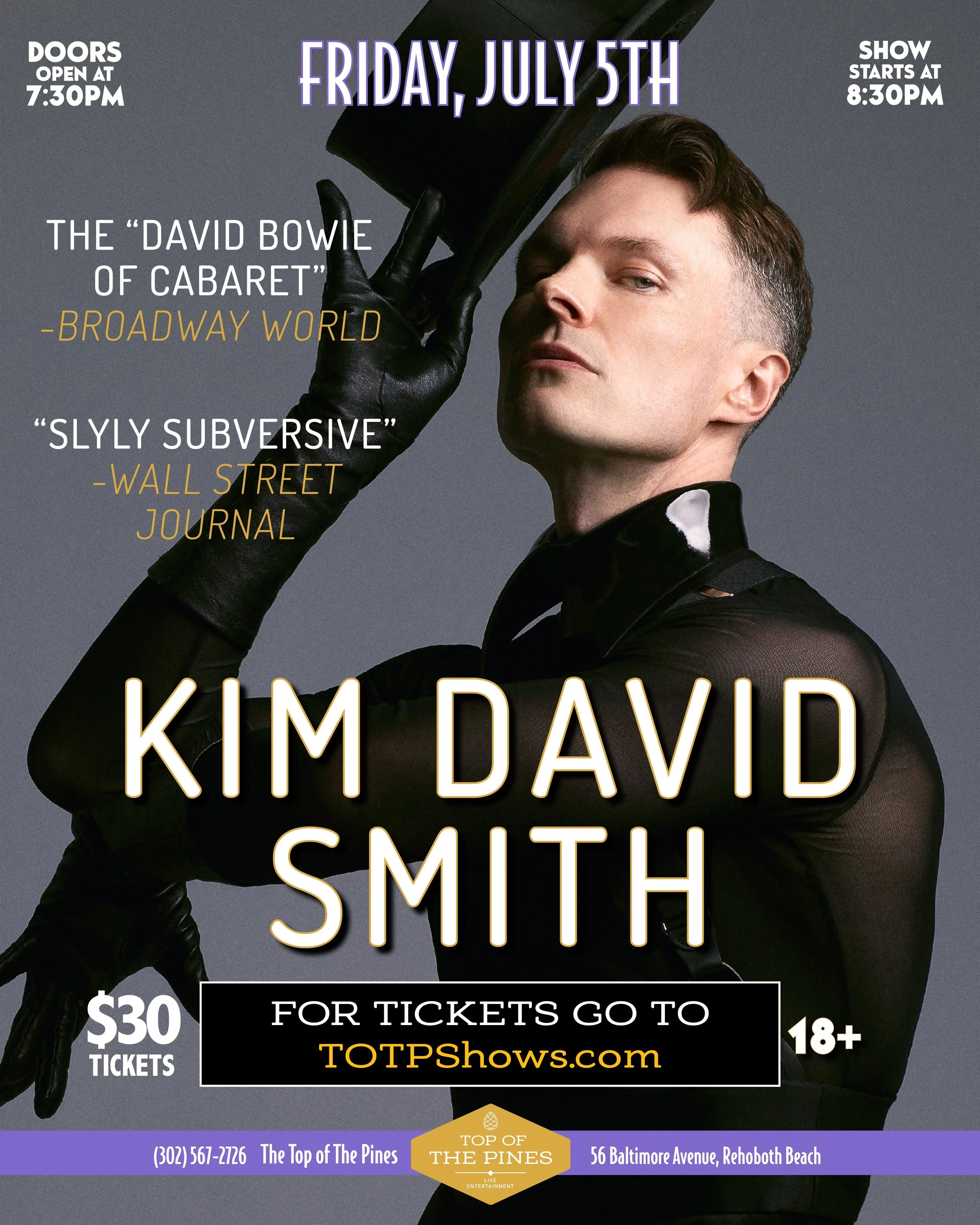 Kim David Smith's MOSTLY MARLENE at The Pines at Rehoboth Beach! 