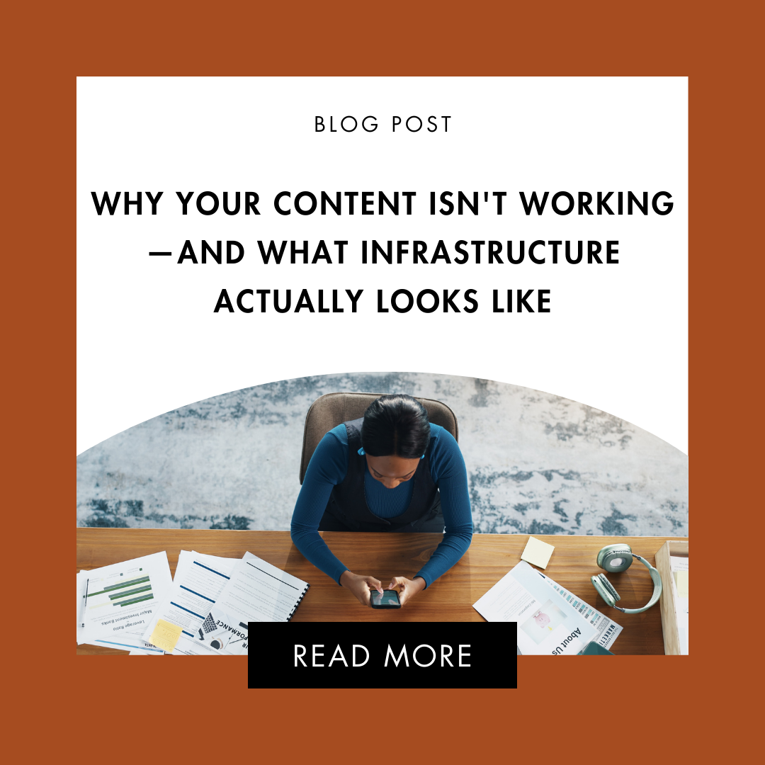 Why Your Content Isn't Working—And What Infrastructure Actually Looks Like