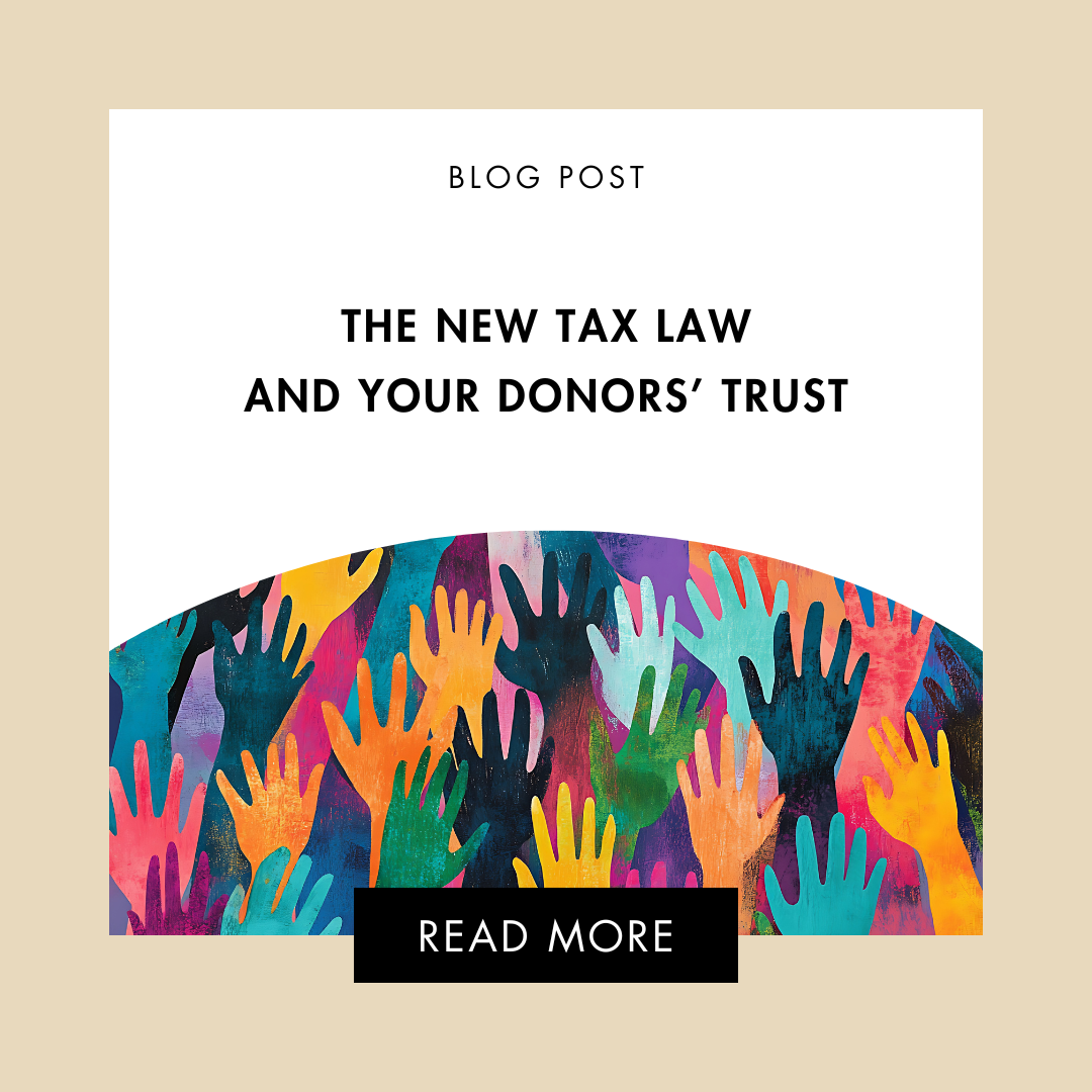 The Tax Law and Your Donors' Trust