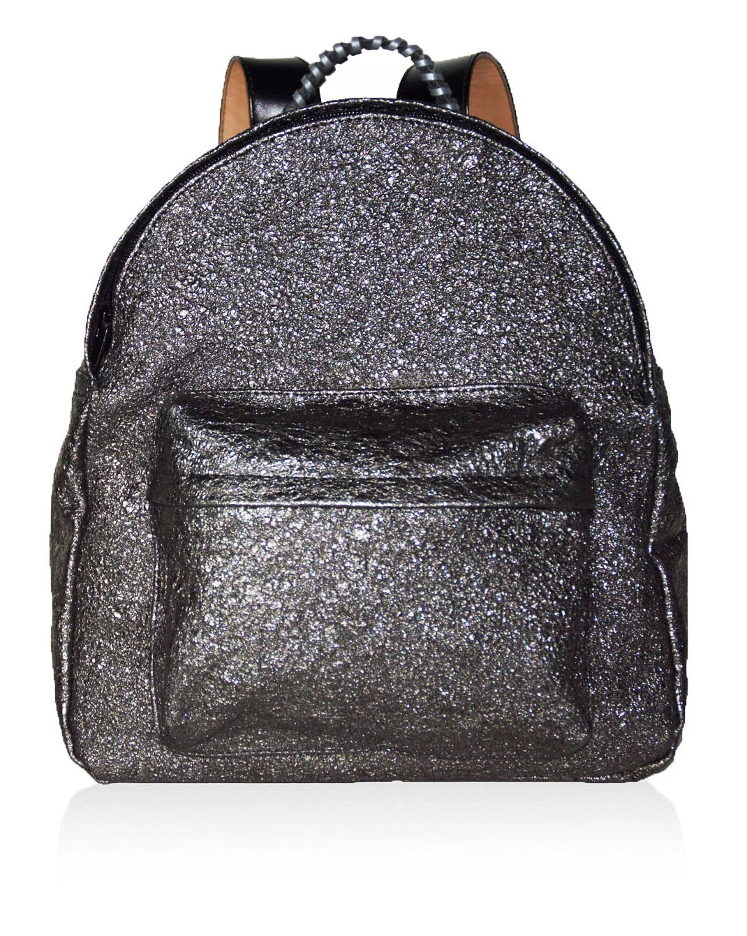 FLEUR Gunmetal lambskin