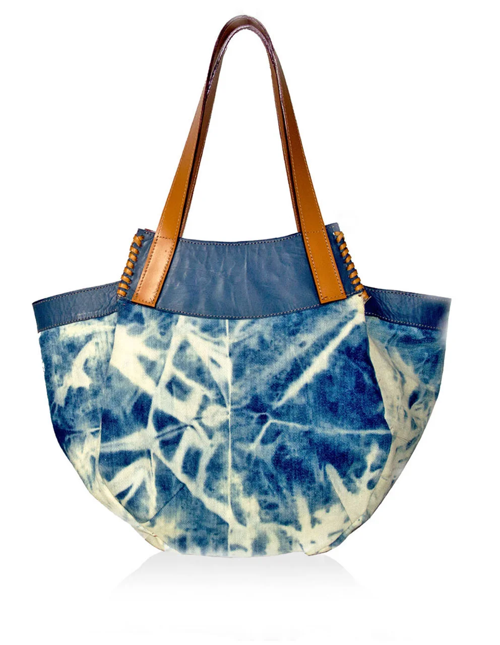 ODELINA Denim/Caramel Leather