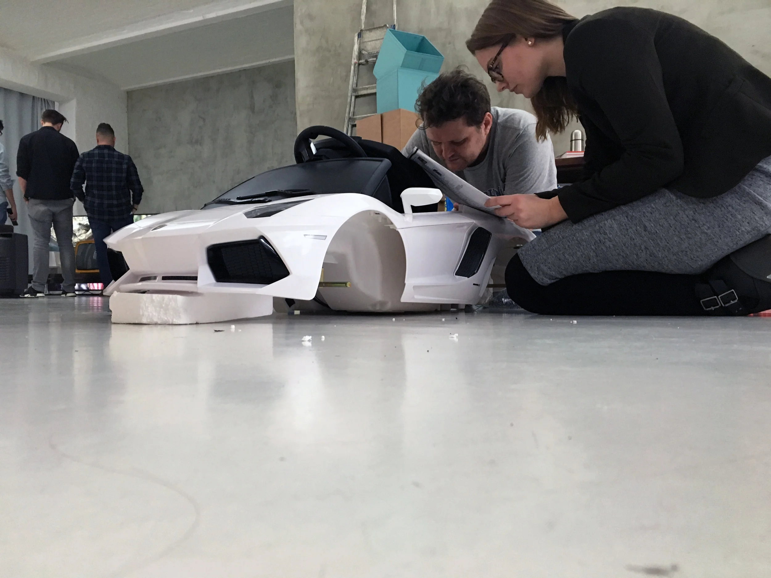 Putting together a Lamborghini