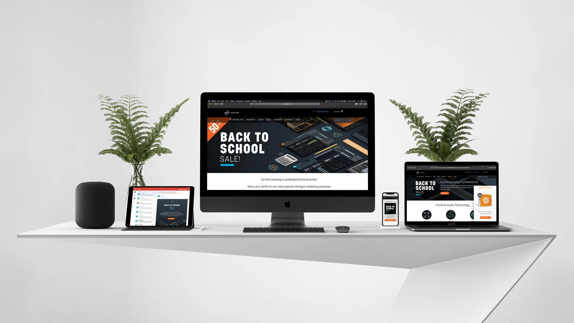 Digital marketing campaign assets.