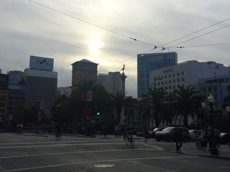 the city wakes up slowly & takes its coffee black