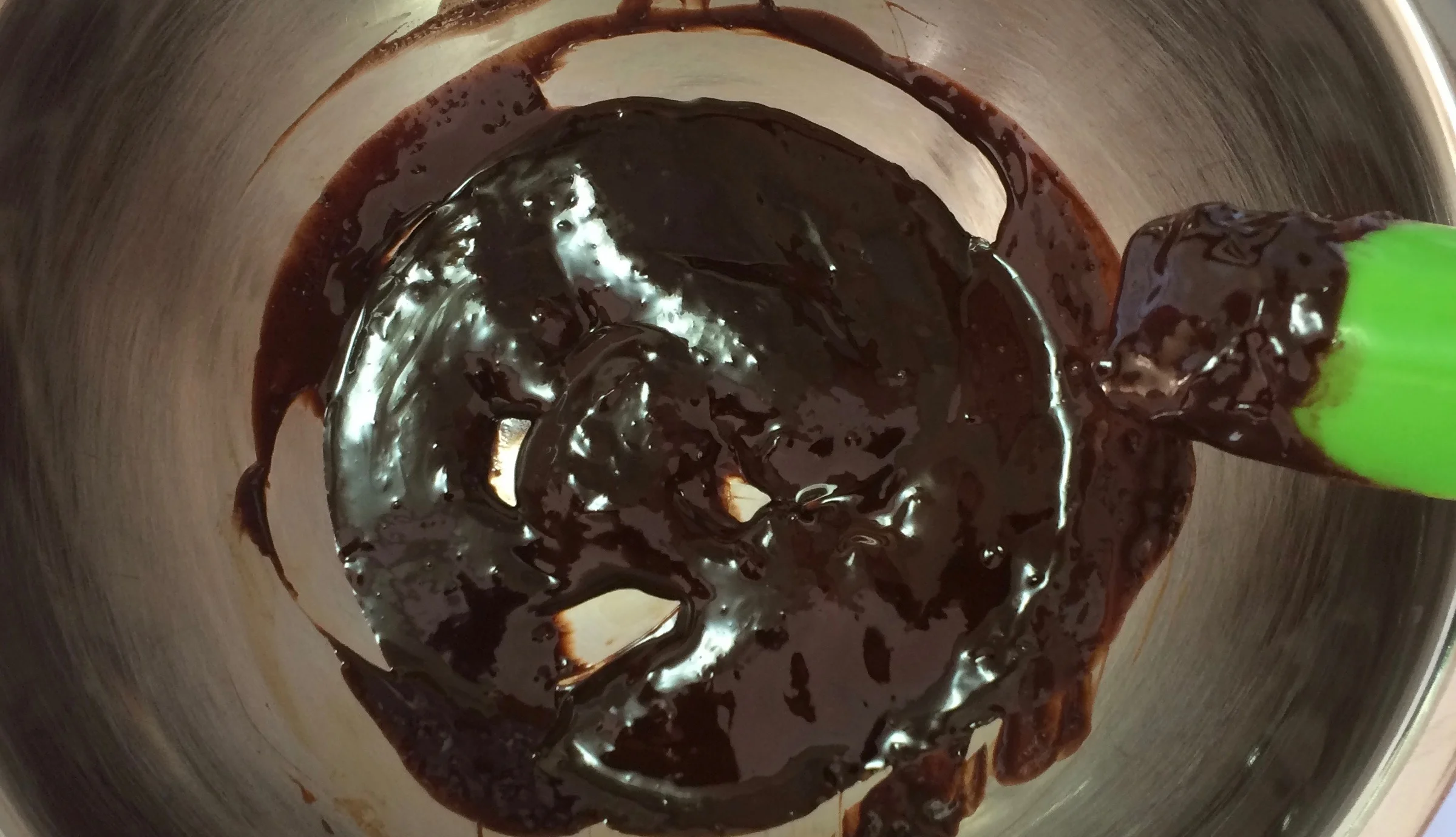 The mixture will be shiny and smooth.