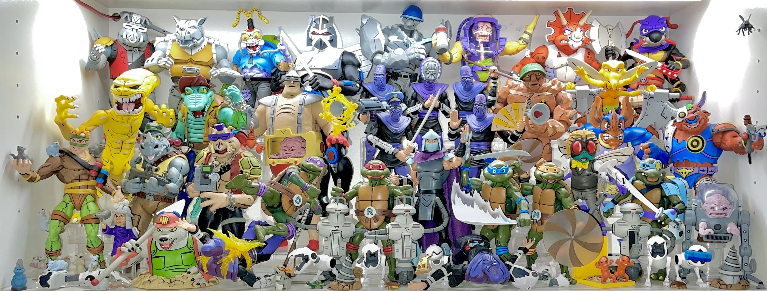 Neca Toon Turtles Villains shelf