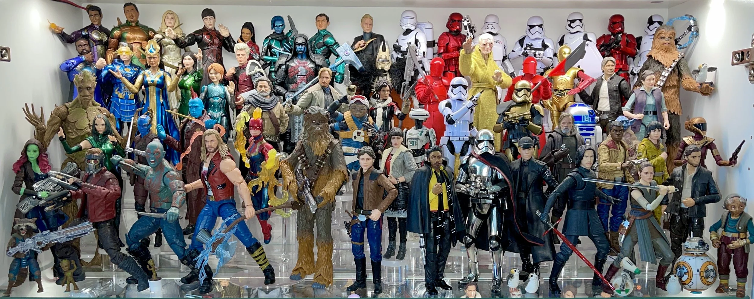 MCU Cosmic/Star Wars Solo/Sequel shelf