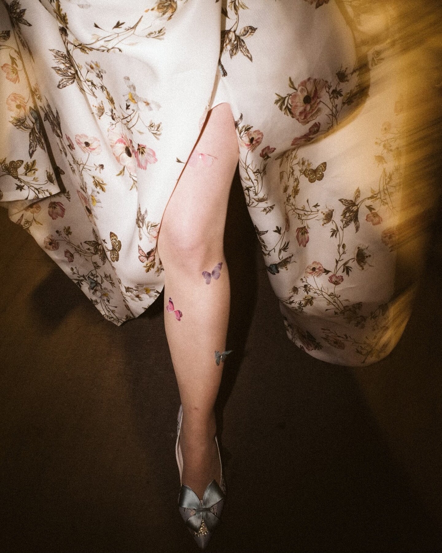 McCall is a literal fashion queen and professional stylist so when she told me she had a pair of butterfly tights to wear under her wedding dress I said &ldquo;go offff&rdquo;