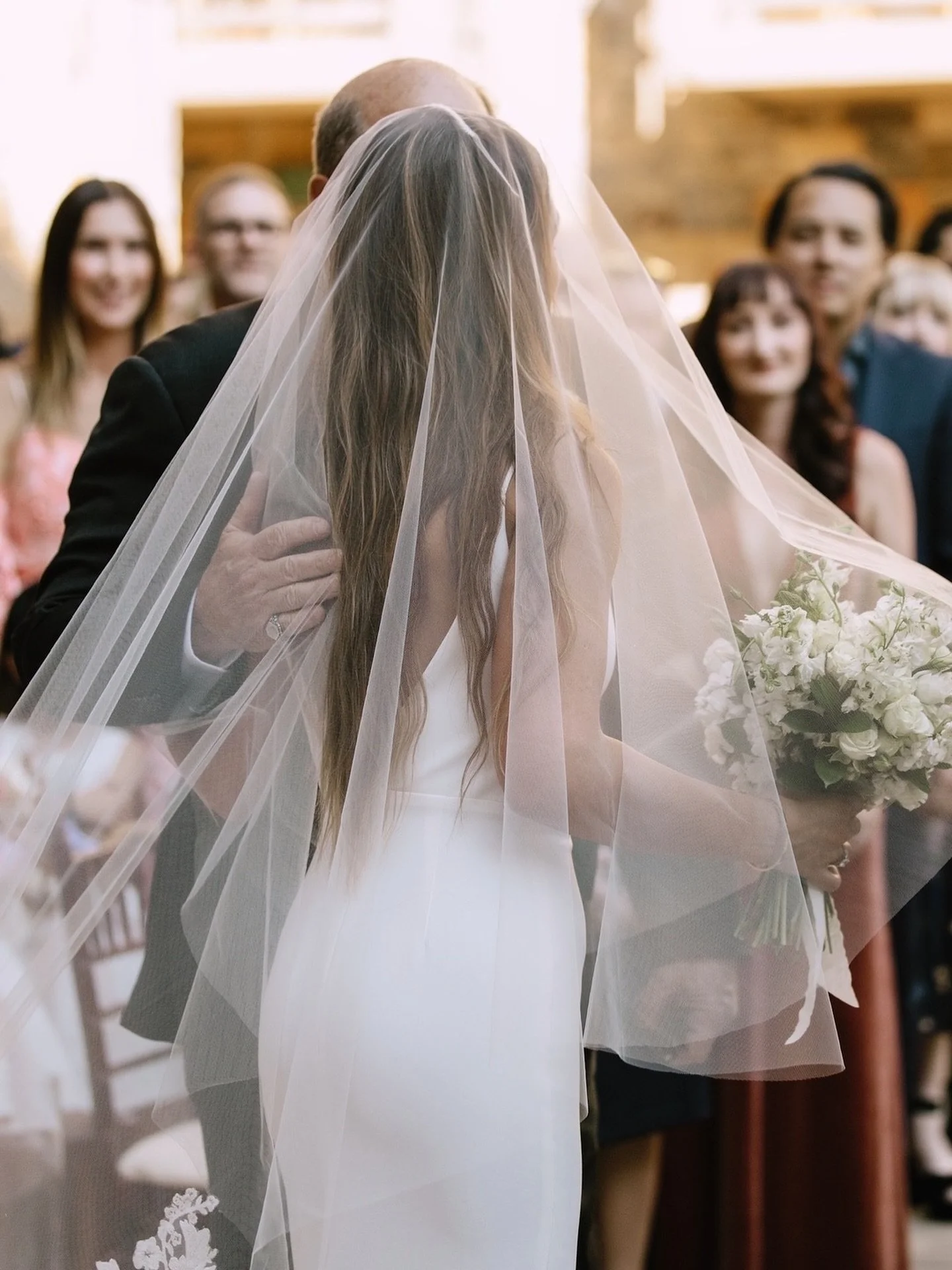 end of the aisle hugs from dad 🫂