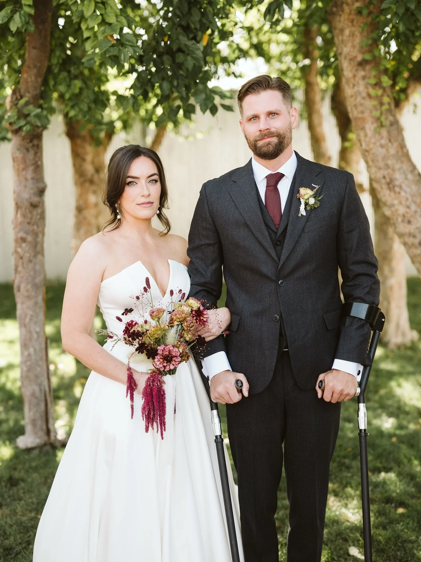 A little blue steel for your timeline today. These two were so kind and so in love that I would have literally done anything they asked&hellip;Which did soften the blow when they dropped a U-Haul truck worth of decor off for me to set up. lol. Didn&r