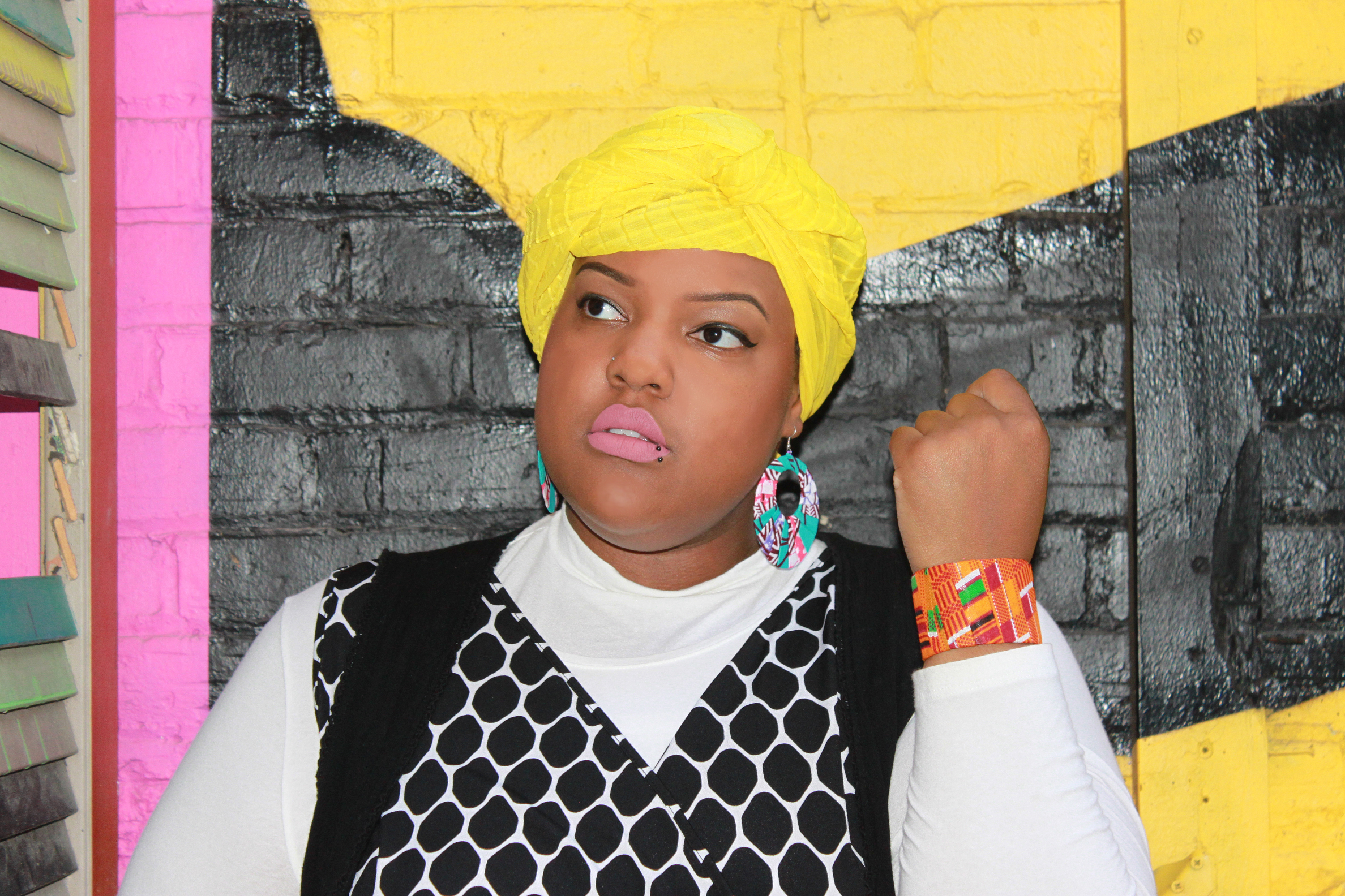 Wax Print Teardrop Earrings are up for grabs!!!