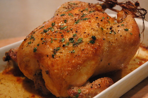 Chef Thomas Keller's roast chicken.