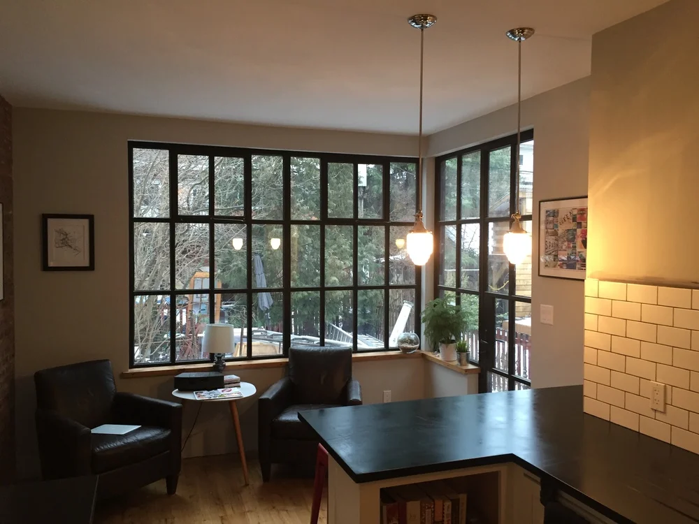 View of the backyard