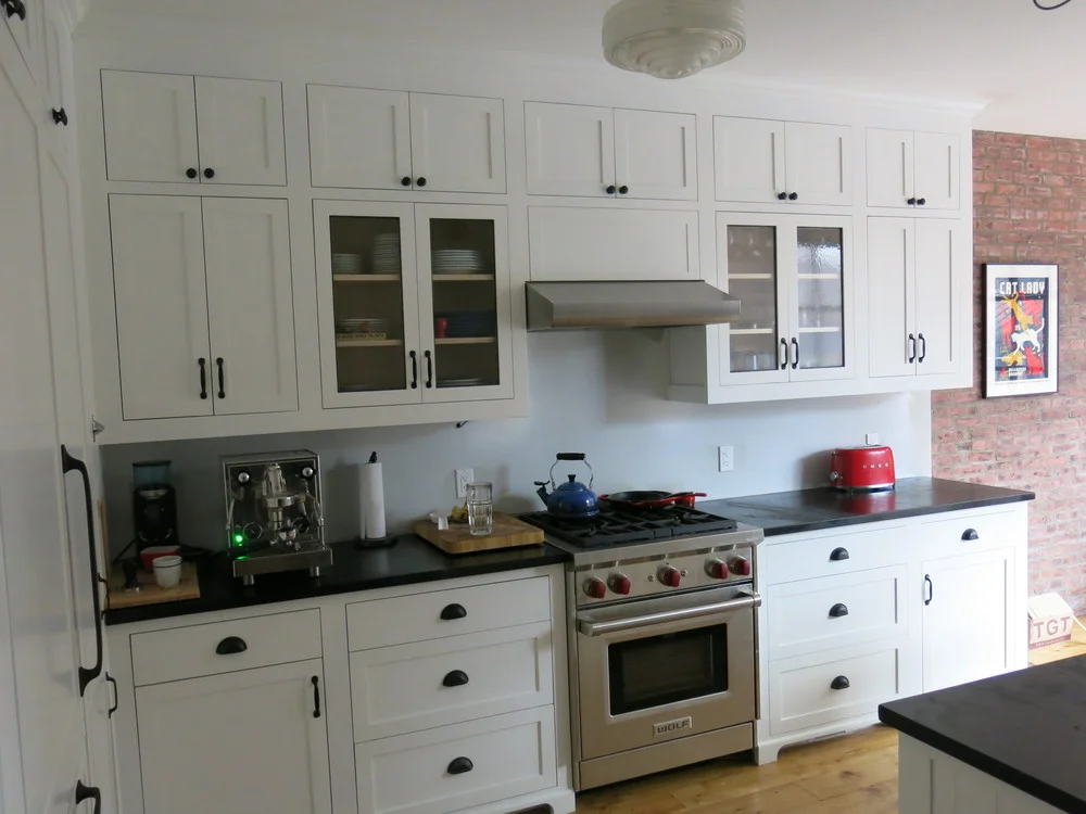 Kitchen Cabinets, handmade by Brian :)