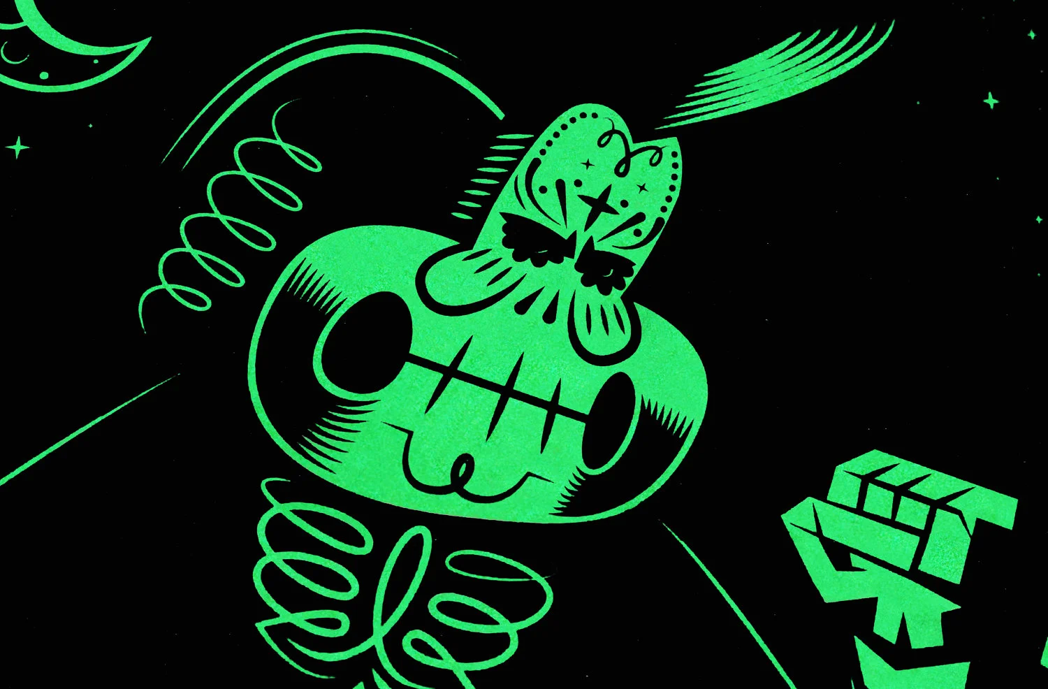 GLOW JOHNNY CASH | PRINT