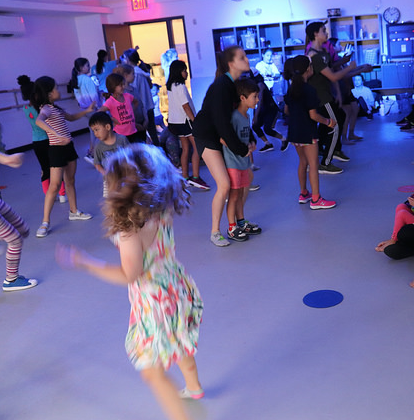 Chase was in the 3-5 year old class. Dance parties with other age groups, as well as practicing for numbers together.