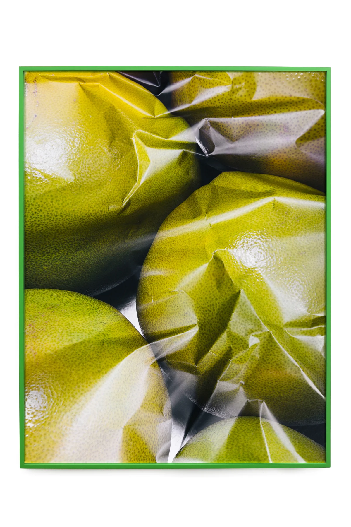   Global green    85 x 110 cm type C print  Custom frame in Dulux paradise green   Glass   