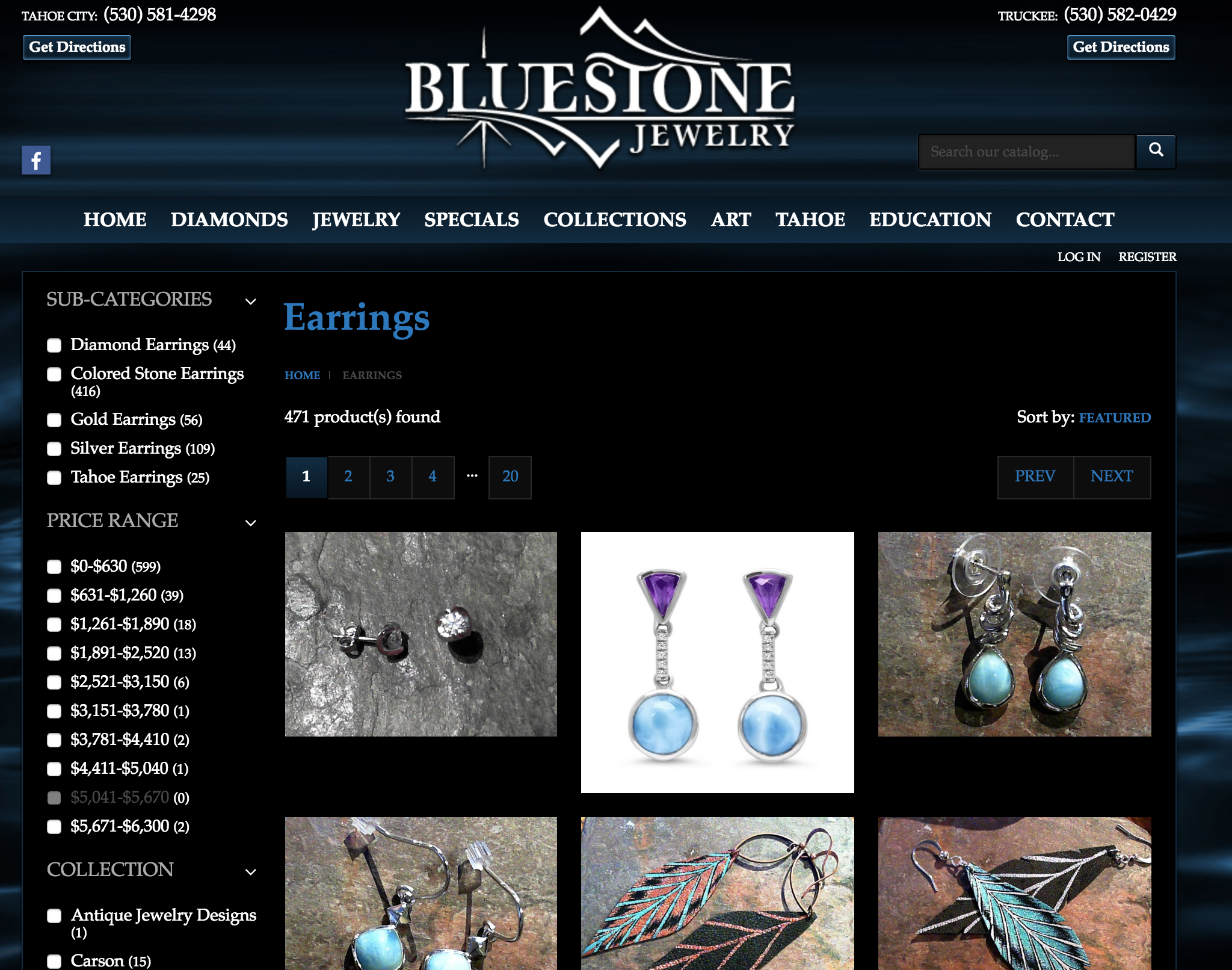 Bluestone Jewelry at both locations 495 N. Lake Blvd, Tahoe City & 10046 Donner Pass Rd, Truckee, CA