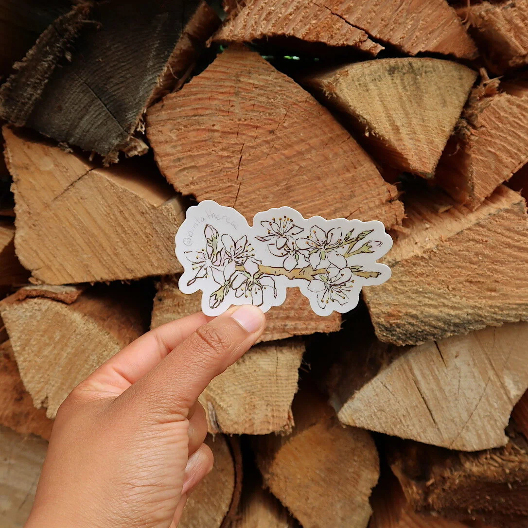 Plum blossom sticker.JPG