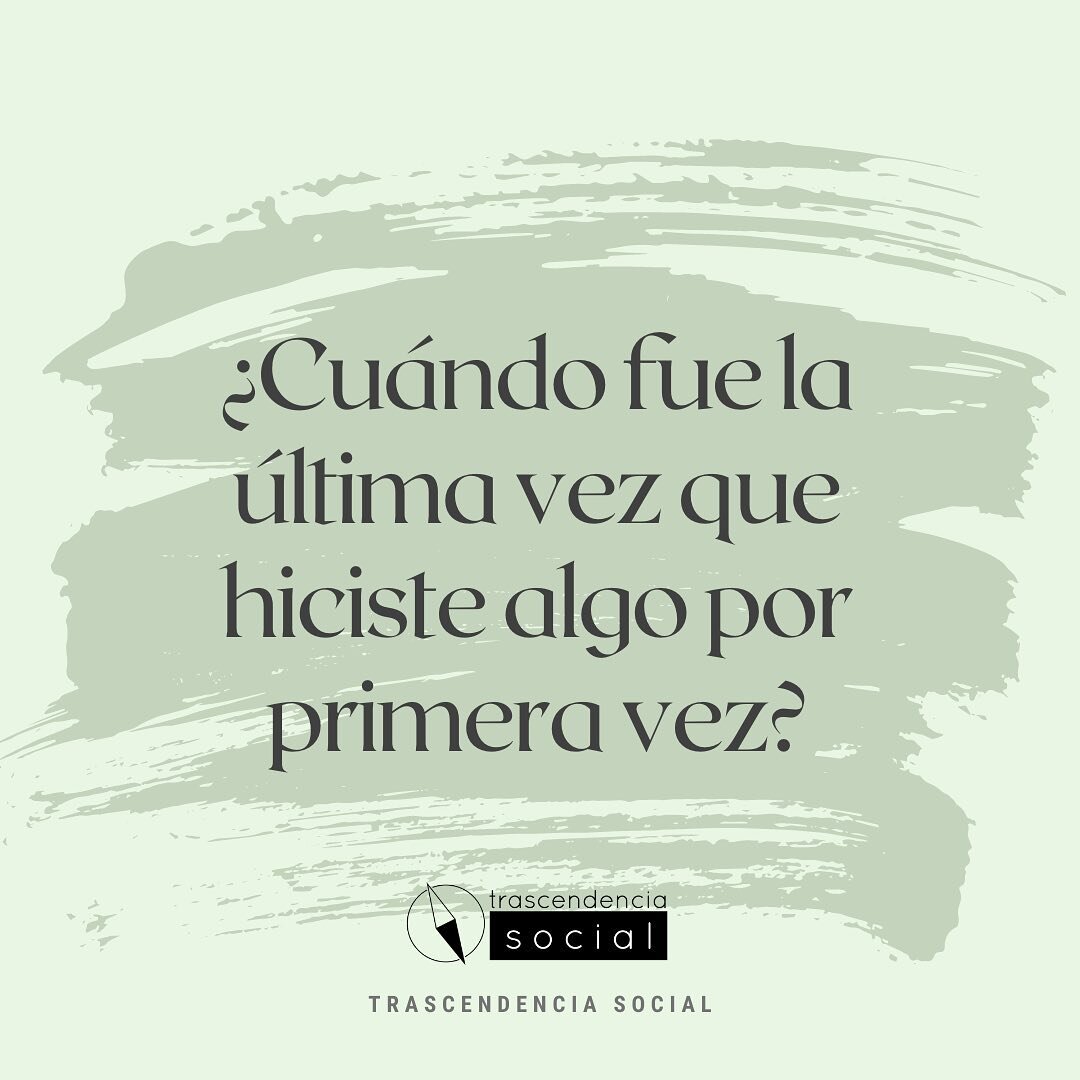 #bueniniciodesemana para todos 🌟
En este #lunesdefrases los invitamos a pensar &iquest;Cu&aacute;ndo fue la &uacute;ltima vez que hiciste algo por primera vez?💬