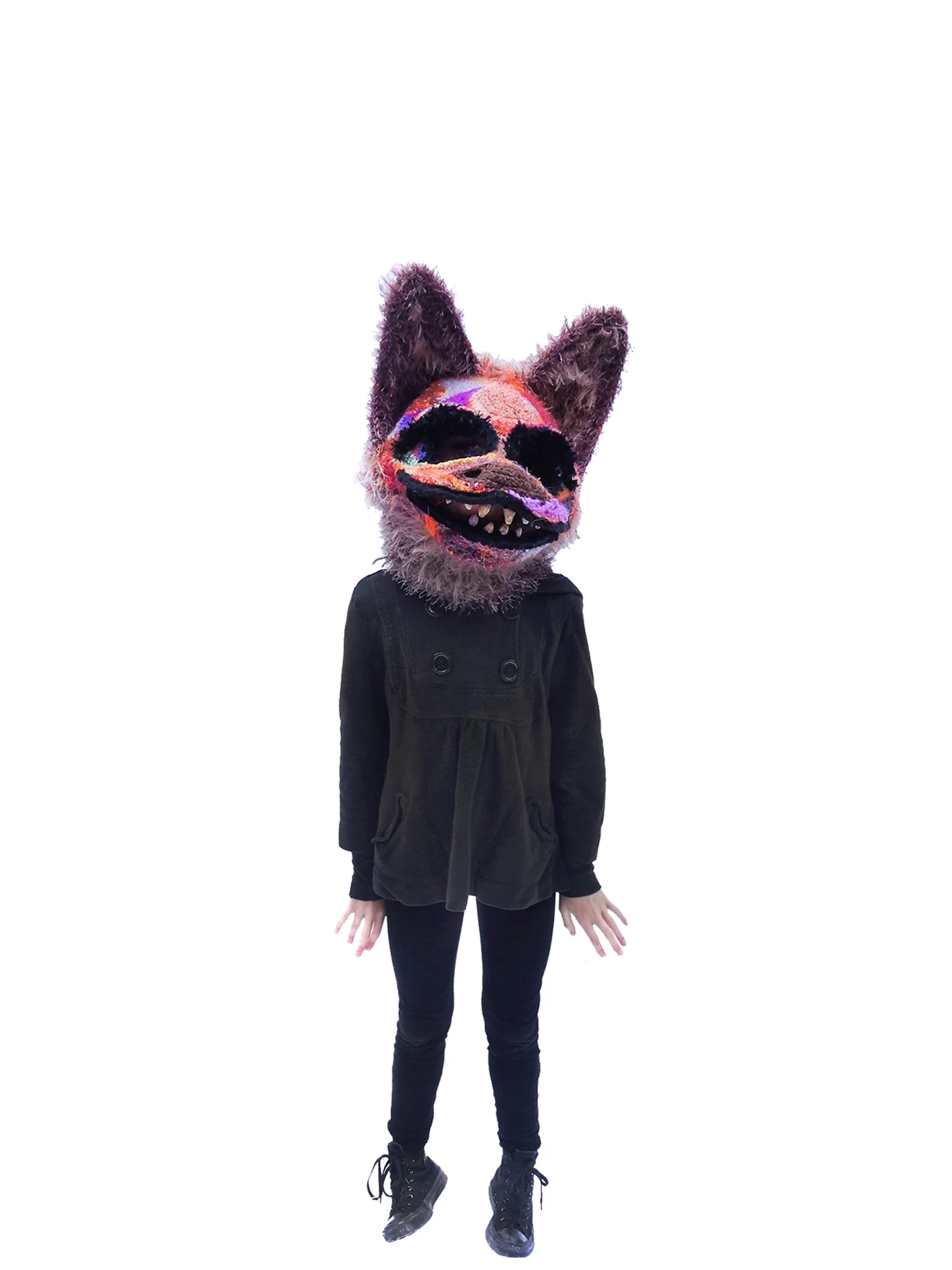 2014 (NYC) FULL MASK W/ VINTAGE YARN & GLOW IN THE DARK TEETH