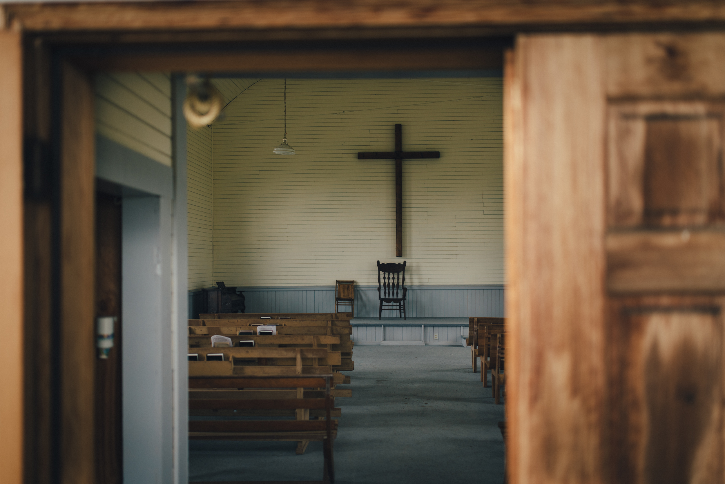 Defunct church in Fox, Oregon.