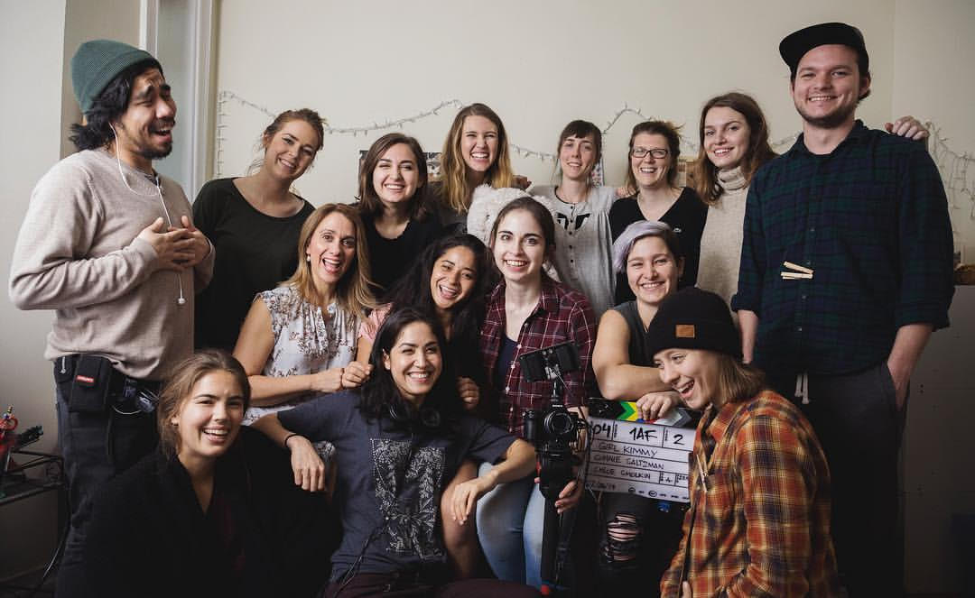 The Project: Girl crew on set this February Photo by Alexandra Nielsen