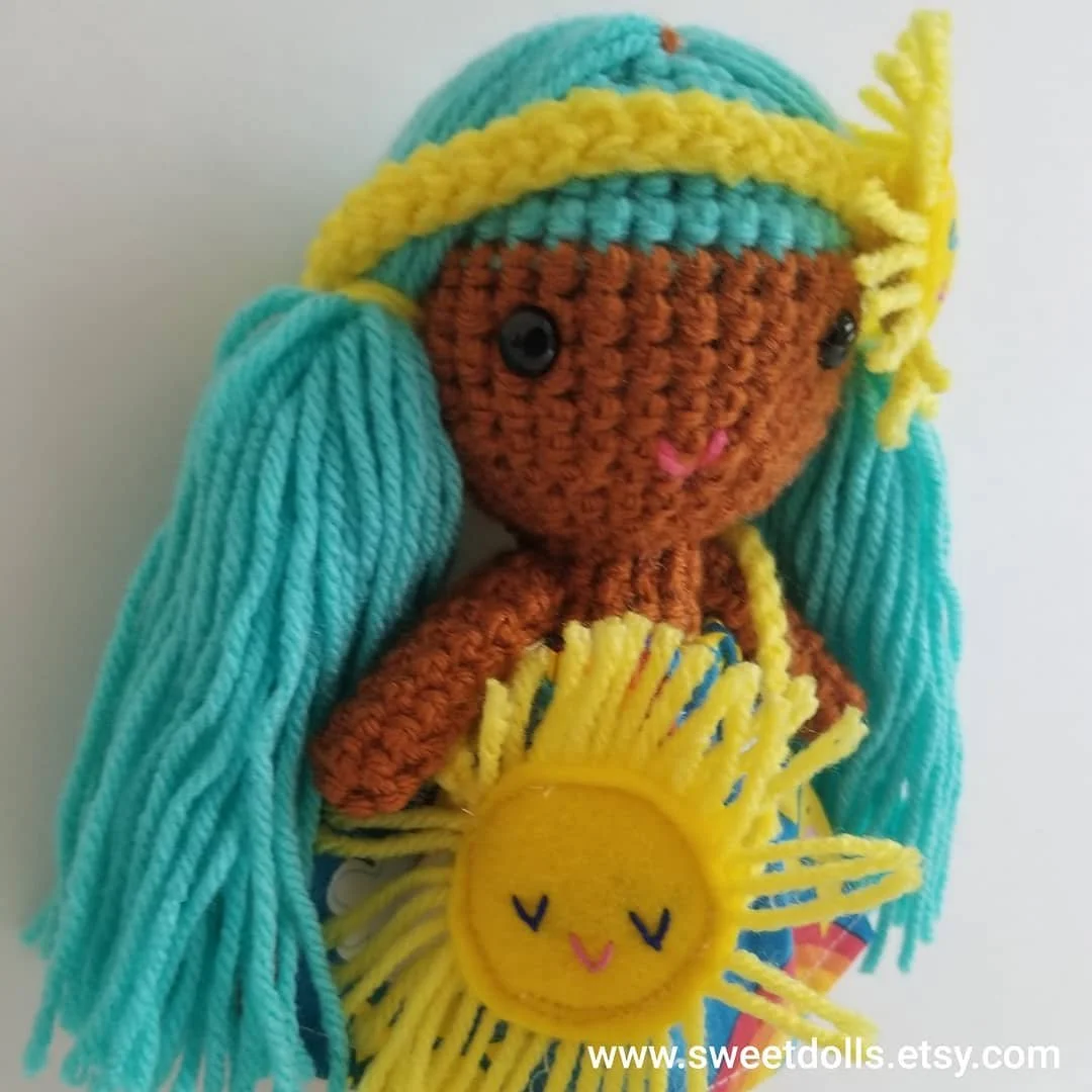 #handmadedoll  #etsy #etsytoys #etsyholiday  #sweetdolls #crochet #cutedoll #kawaii #amigurumi #smallbusiness #blackownedbusiness